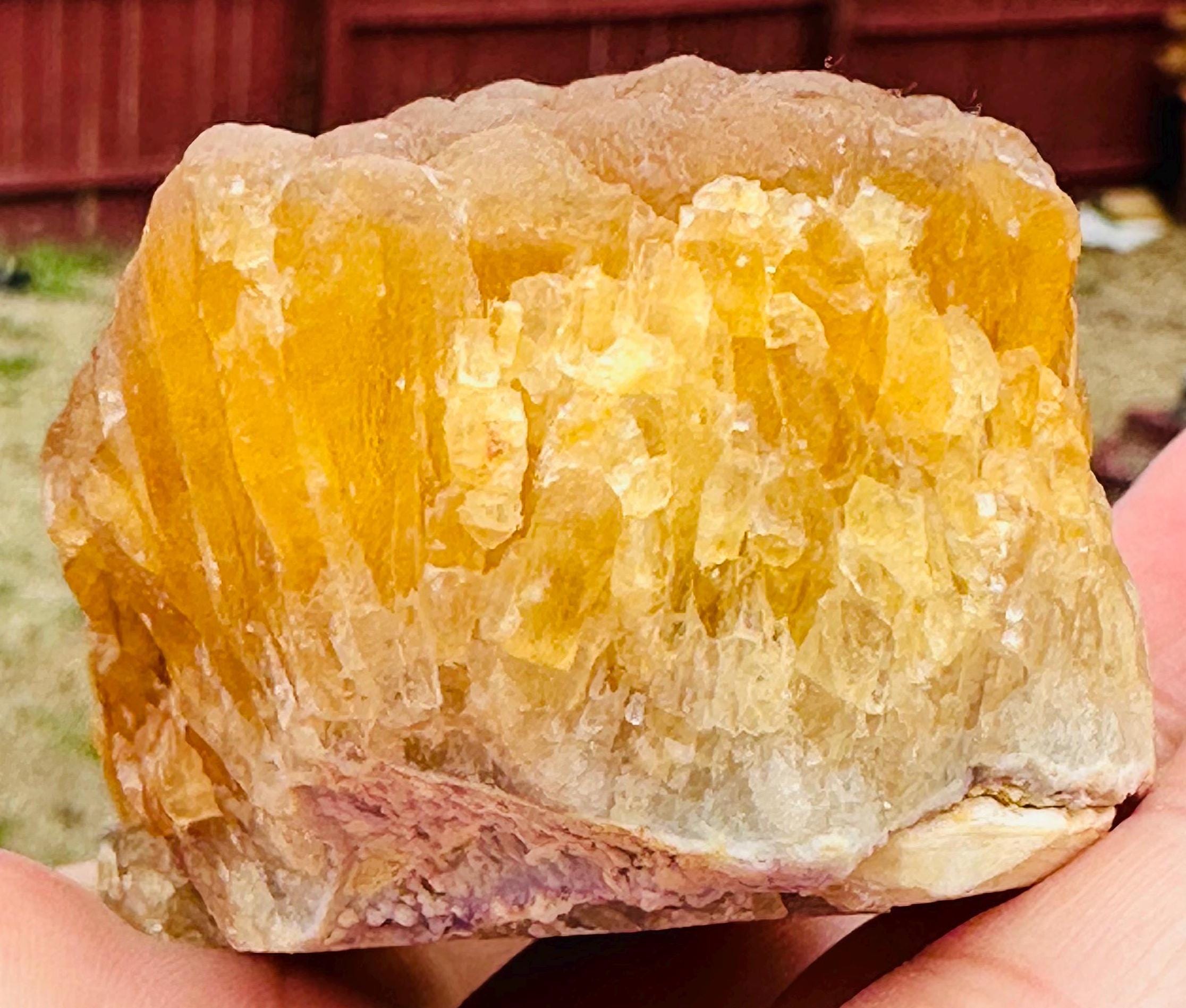 300 Grams Rich color Botroydal / Bubble Yellow Fluorite from China