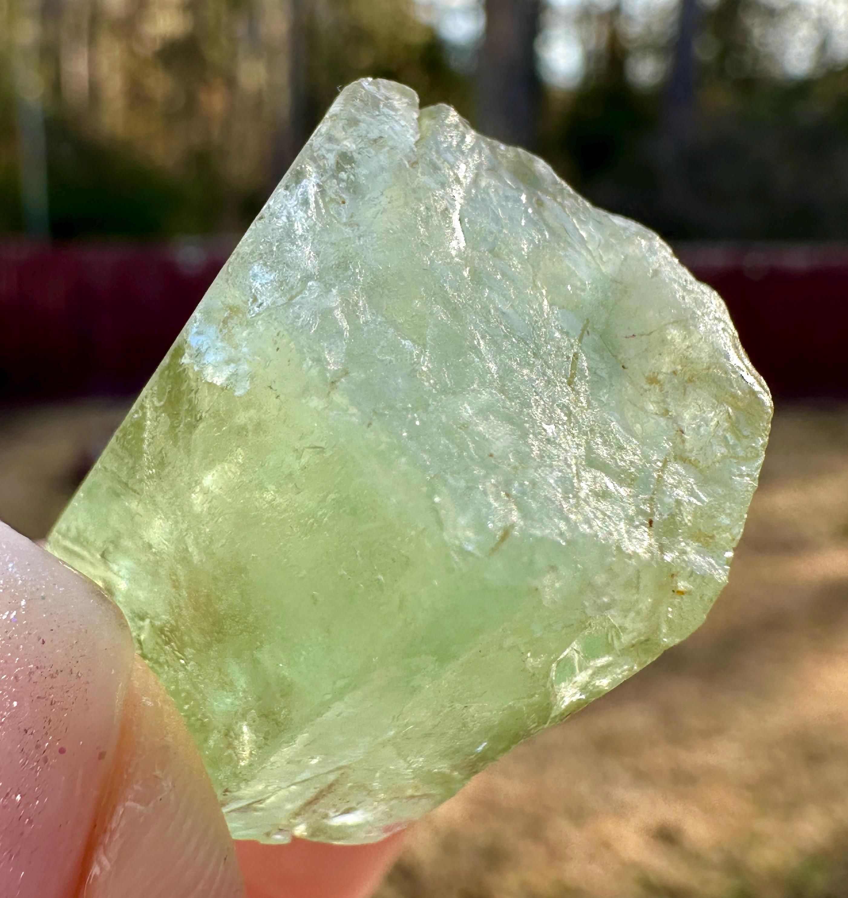 19 Grams Transparent Hexagonal Heliodor from Brazil