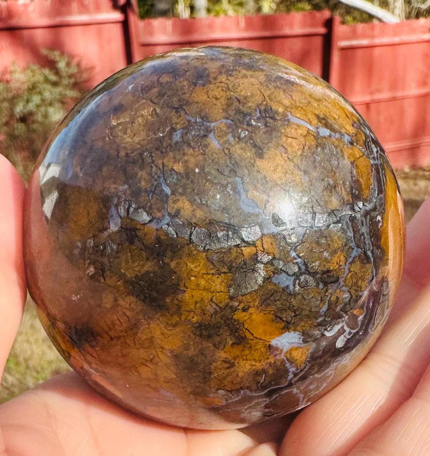 422 Grams HQ Brecciated Jasper Sphere