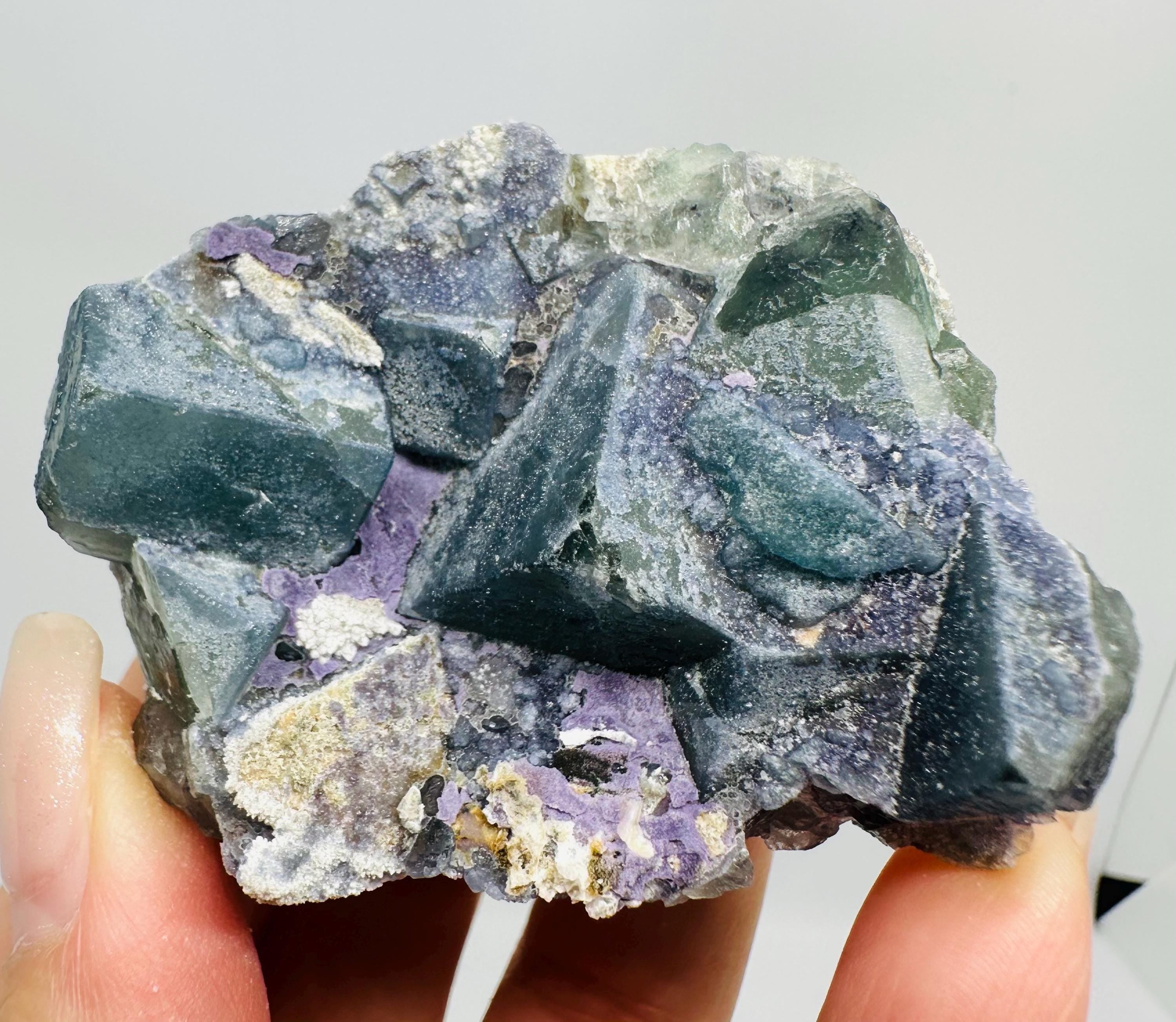 Newly Discovered Morandi Fluorite on Matrix piece from Yongchun, China