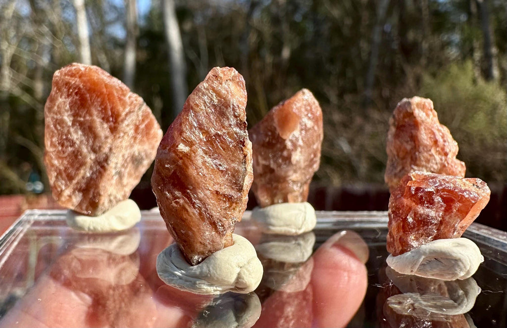 22 Grams Raw Triplite (Set of Five) from Pakistan