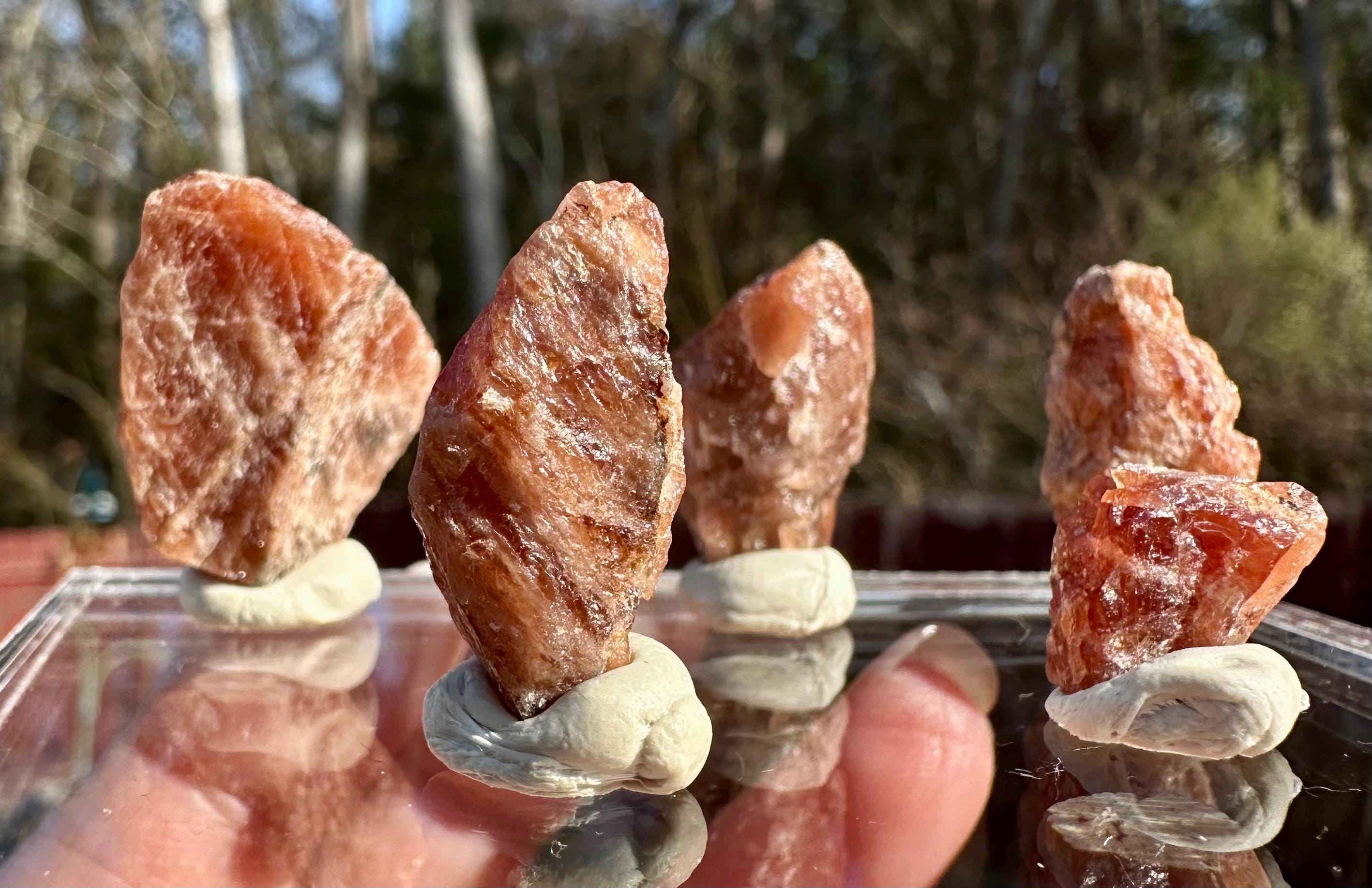 22 Grams Raw Triplite (Set of Five) from Pakistan