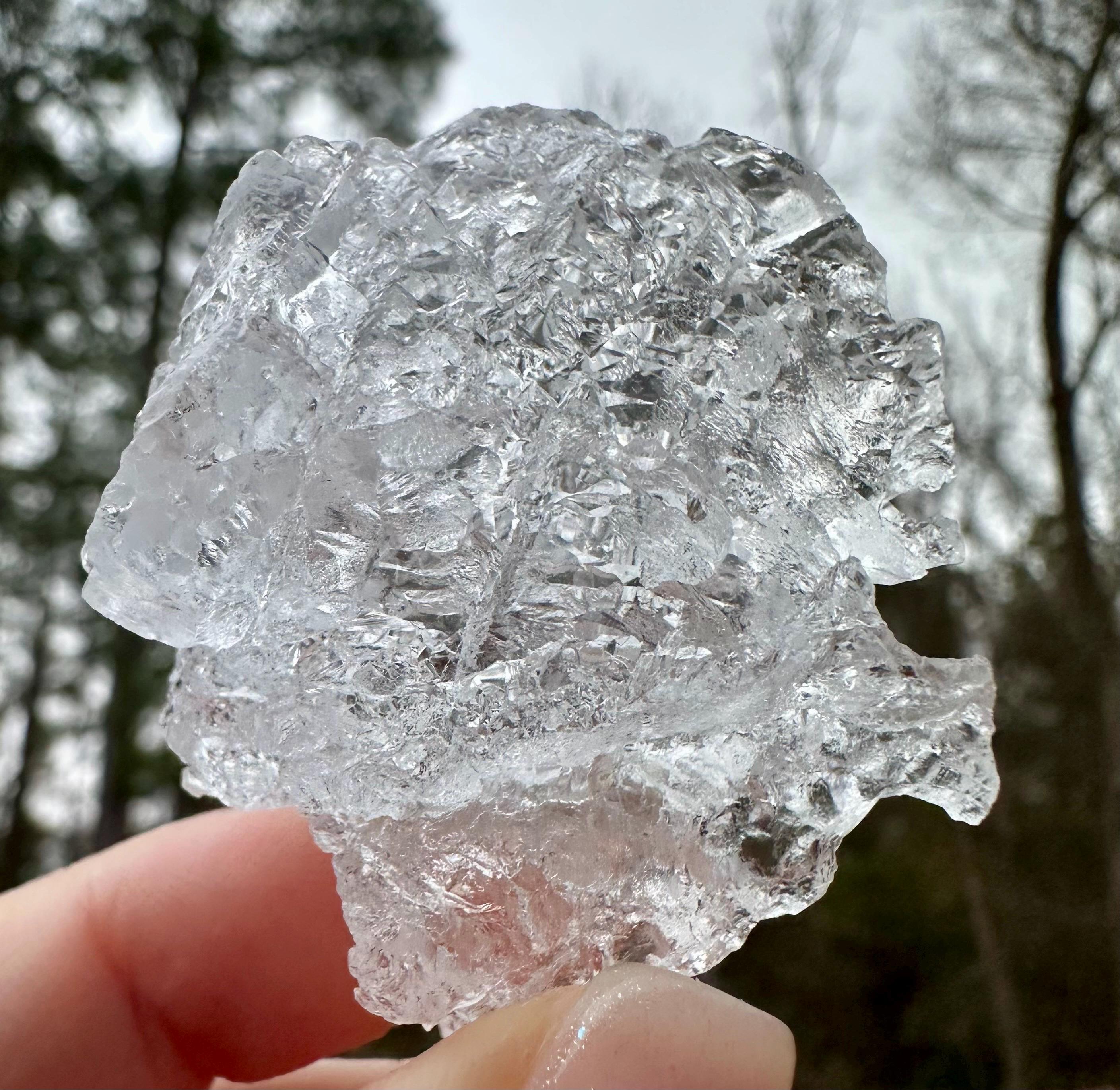 39 Grams Etched Water Clear Pollucite from Afghanistan