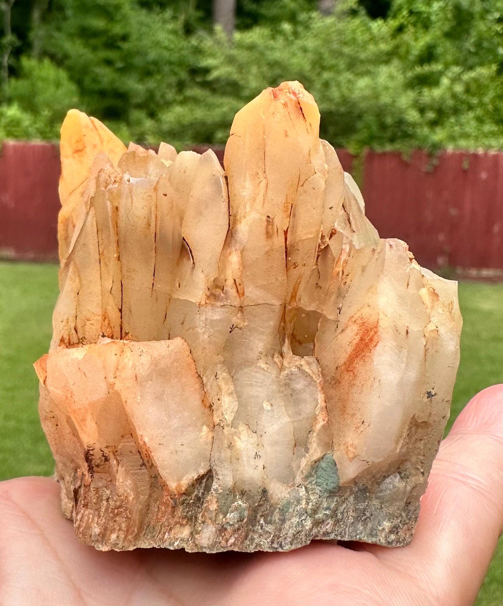 412 Grams Amphibole AKA Bone Quartz Cluster from Balochistan, Pakistan