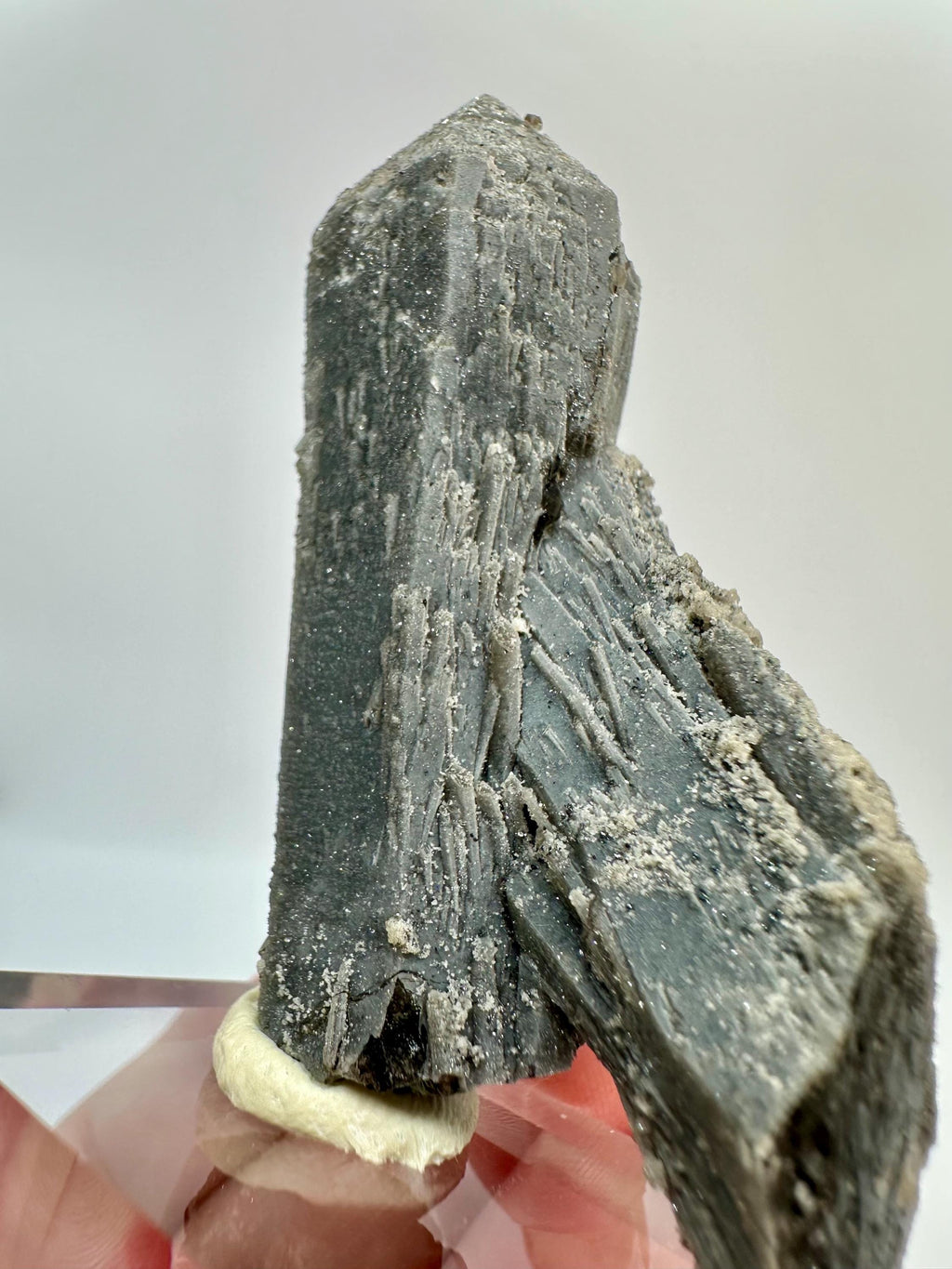 59 Grams One of a Kind Black Candle Quartz with Intergrowth and Microcrystal for the Discerning Collector From Madagascar