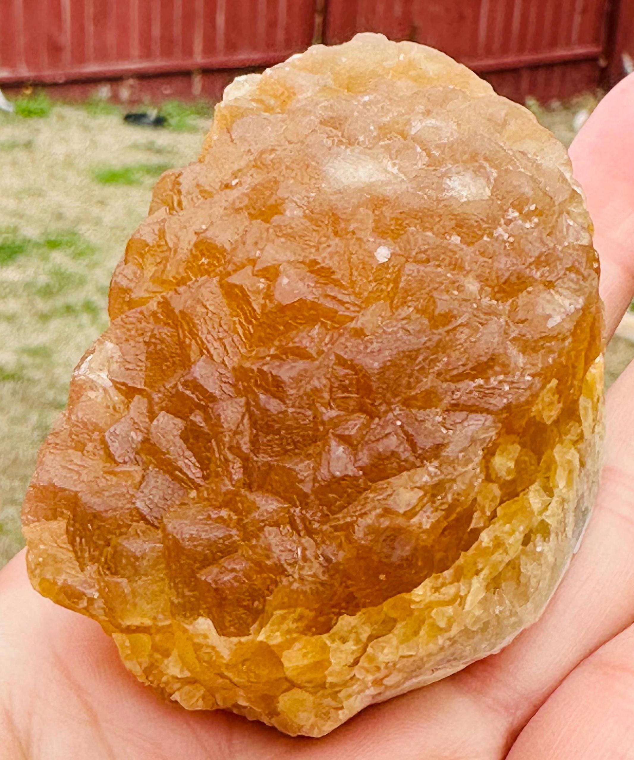 300 Grams Rich color Botroydal / Bubble Yellow Fluorite from China