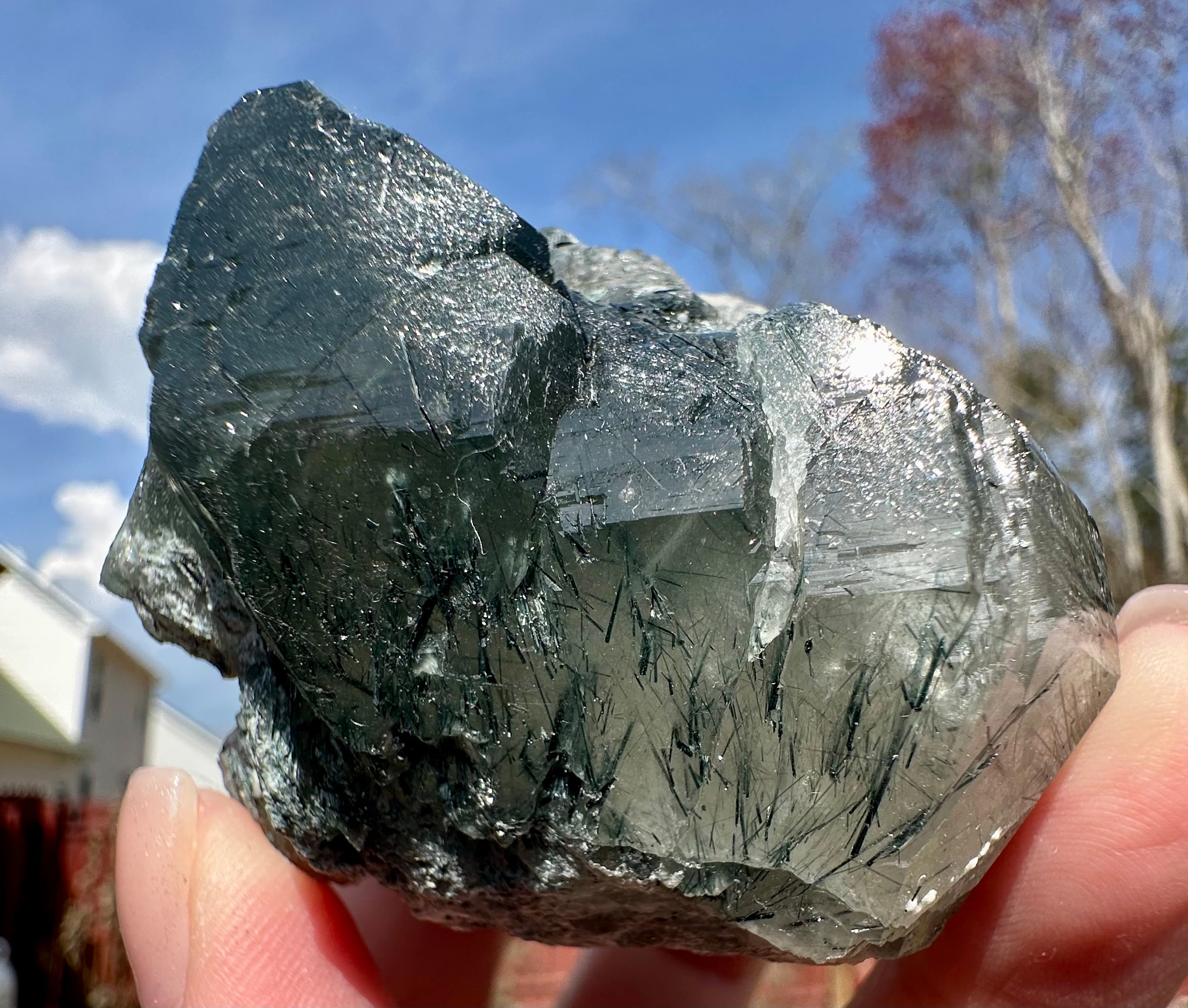 148 Grams Riebeckite-Rich Gwindel‑Like Quartz with Multiple Record Keepers — Skardu, Pakistan
