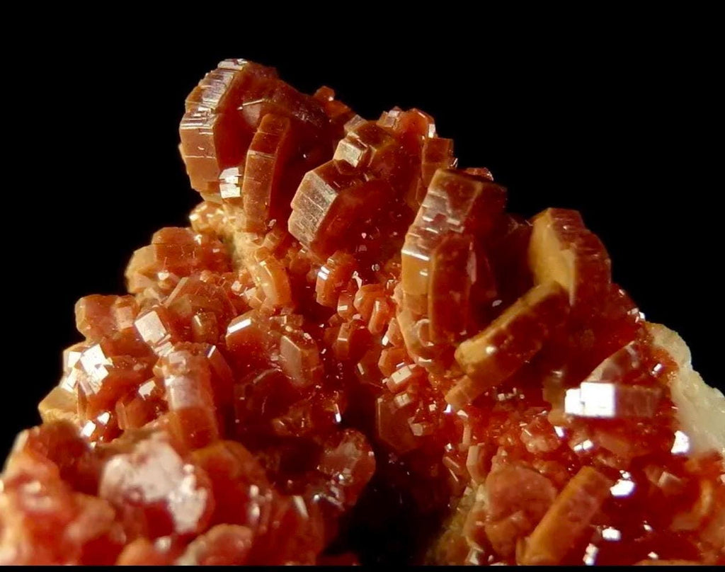 132 Grams Lustrous Vibrant Red and Orange Vanadinite from Morocco