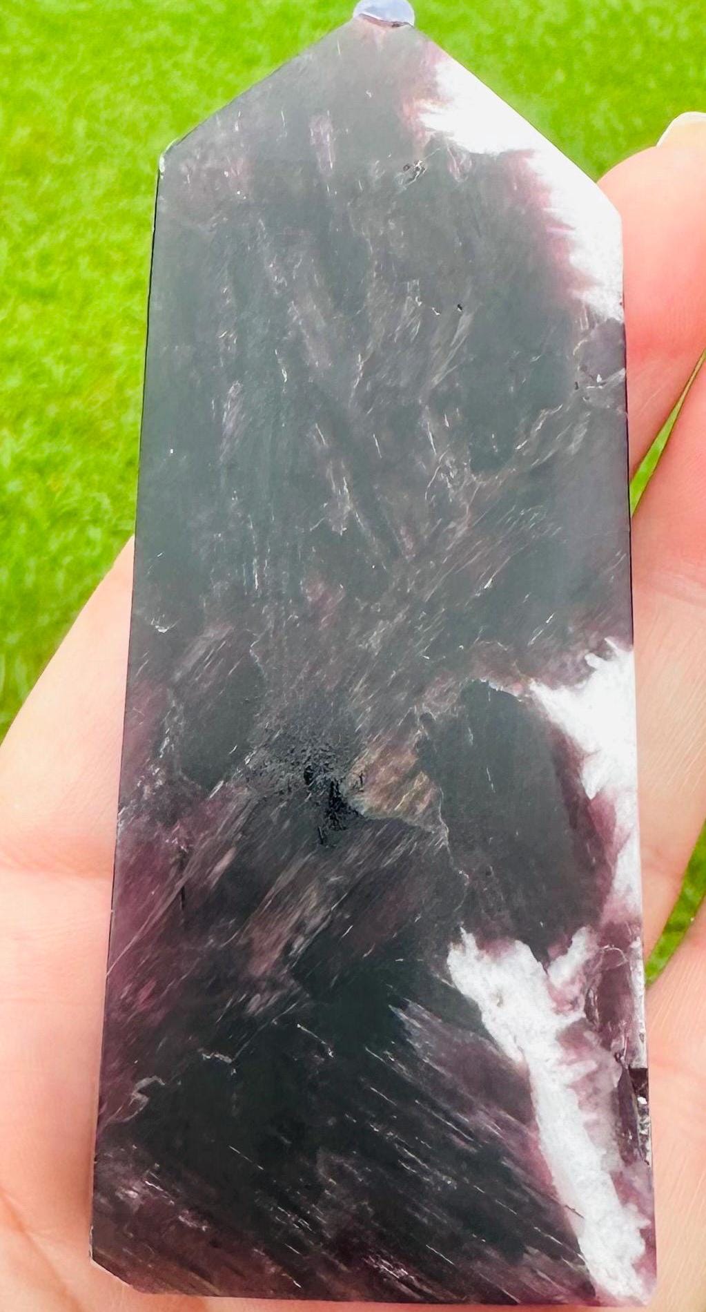 176 Grams Purple Lithium Mica in White Feldspar Tower