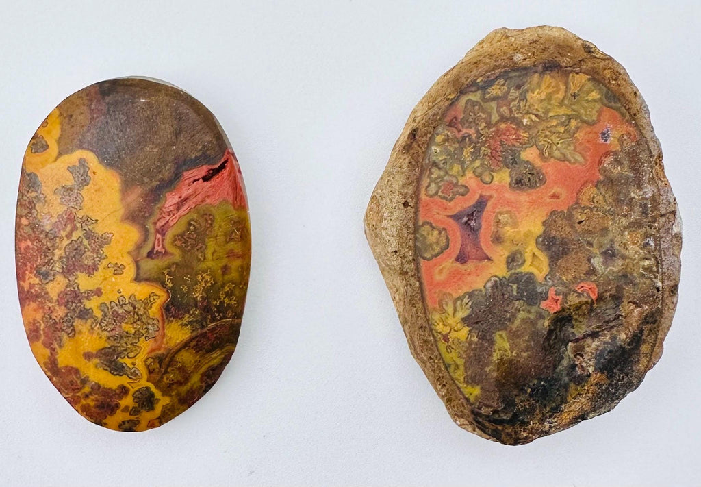 Your Choice Rare and Very Rich Color Swirls and Patterns  Surya semi polished Agate from India