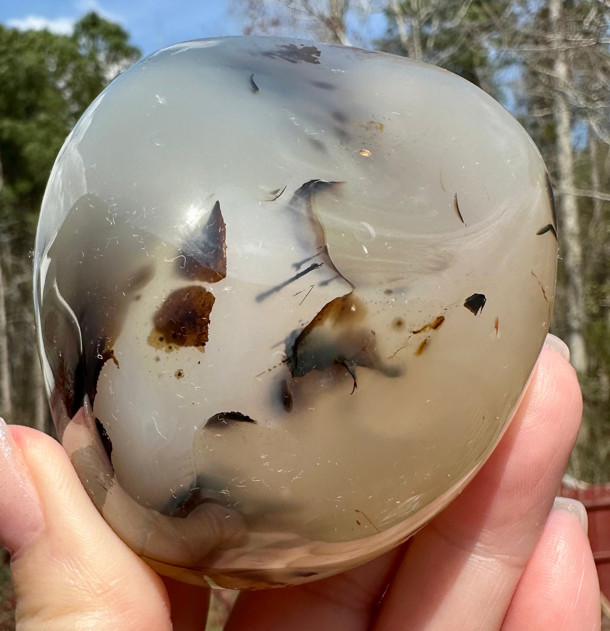 Dendritic Agate Set — Slab, Freeform & Point from Madagascar