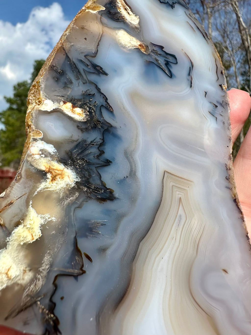 Dendritic Agate Set — Slab, Freeform & Point from Madagascar