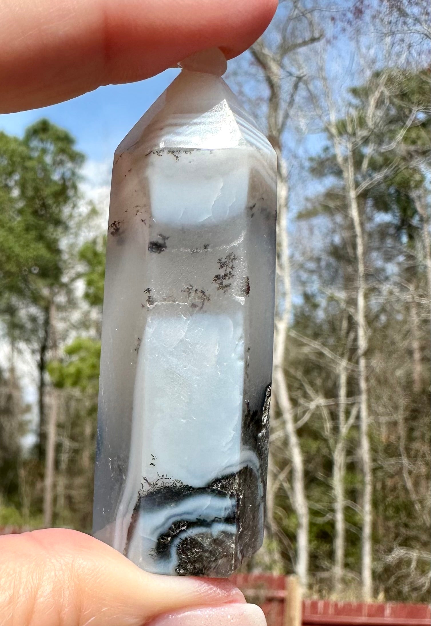 Dendritic Agate Set — Slab, Freeform & Point from Madagascar