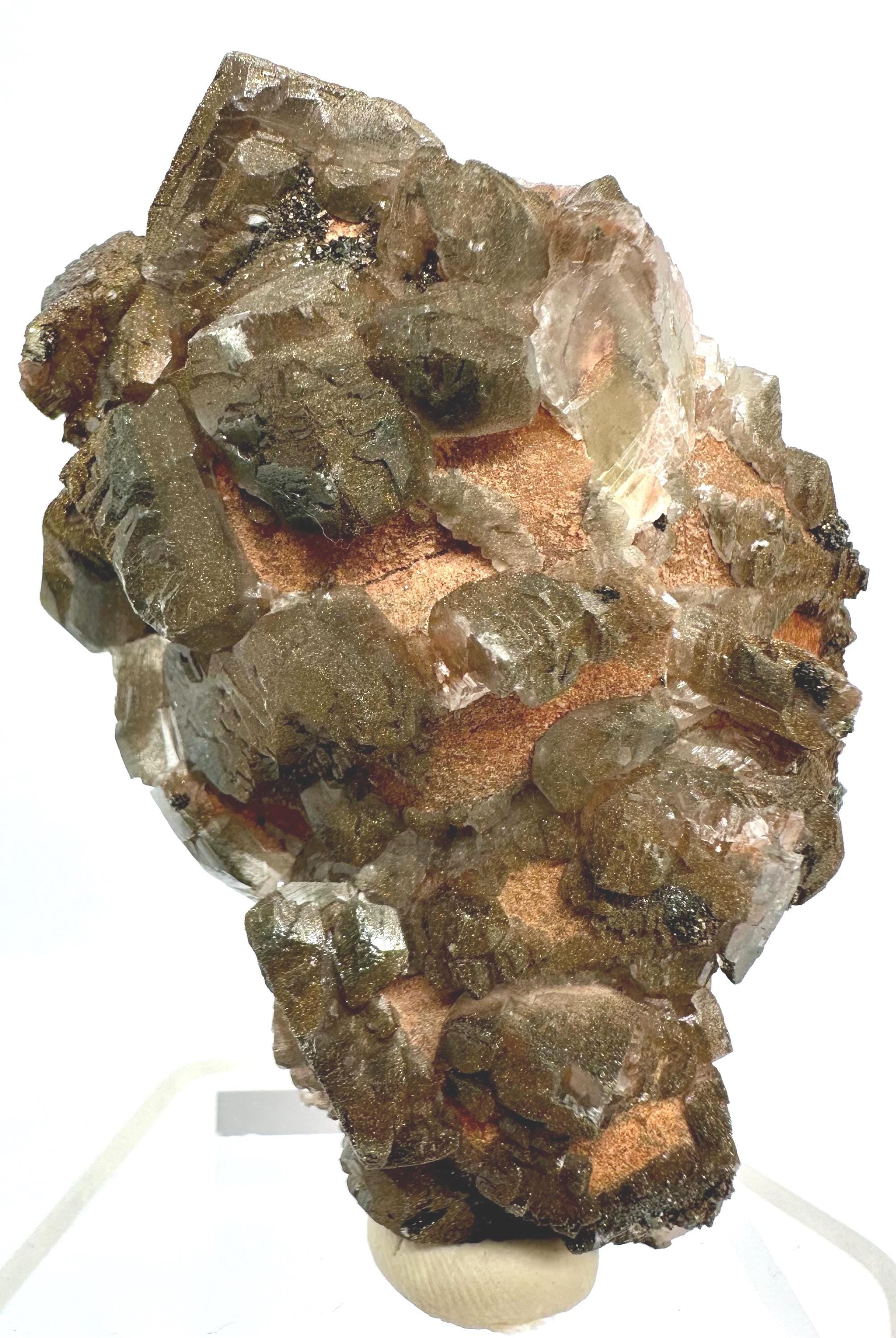 111 Grams Rare Calcite with Multi-Colored Chalcopyrite and Pyrite from Daye, HuBei