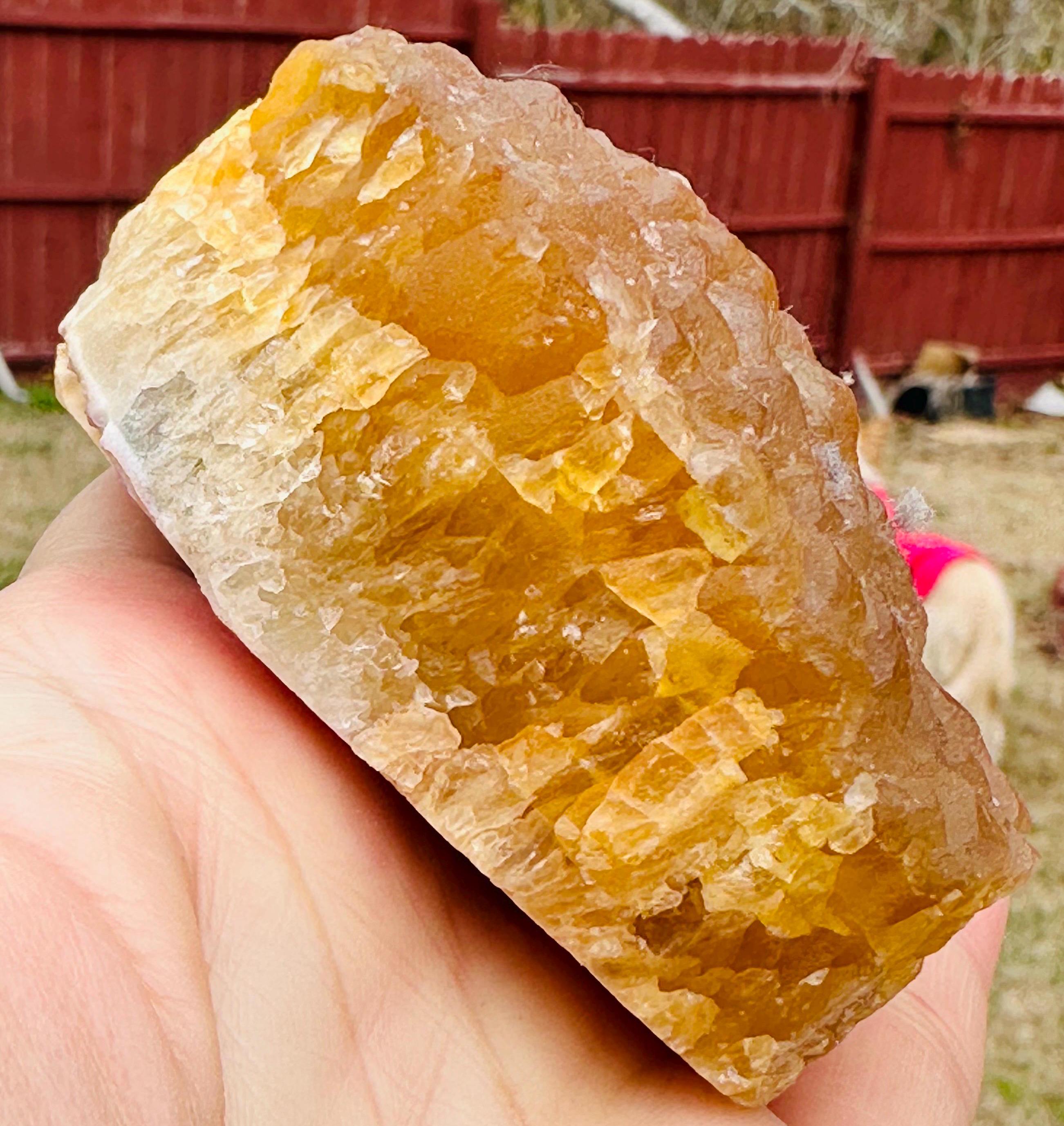 300 Grams Rich color Botroydal / Bubble Yellow Fluorite from China