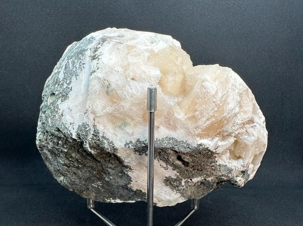 864 grams Peach Stilbite & Green Apophyllite Specimen sourced from the Deccan Traps of Maharashtra, India