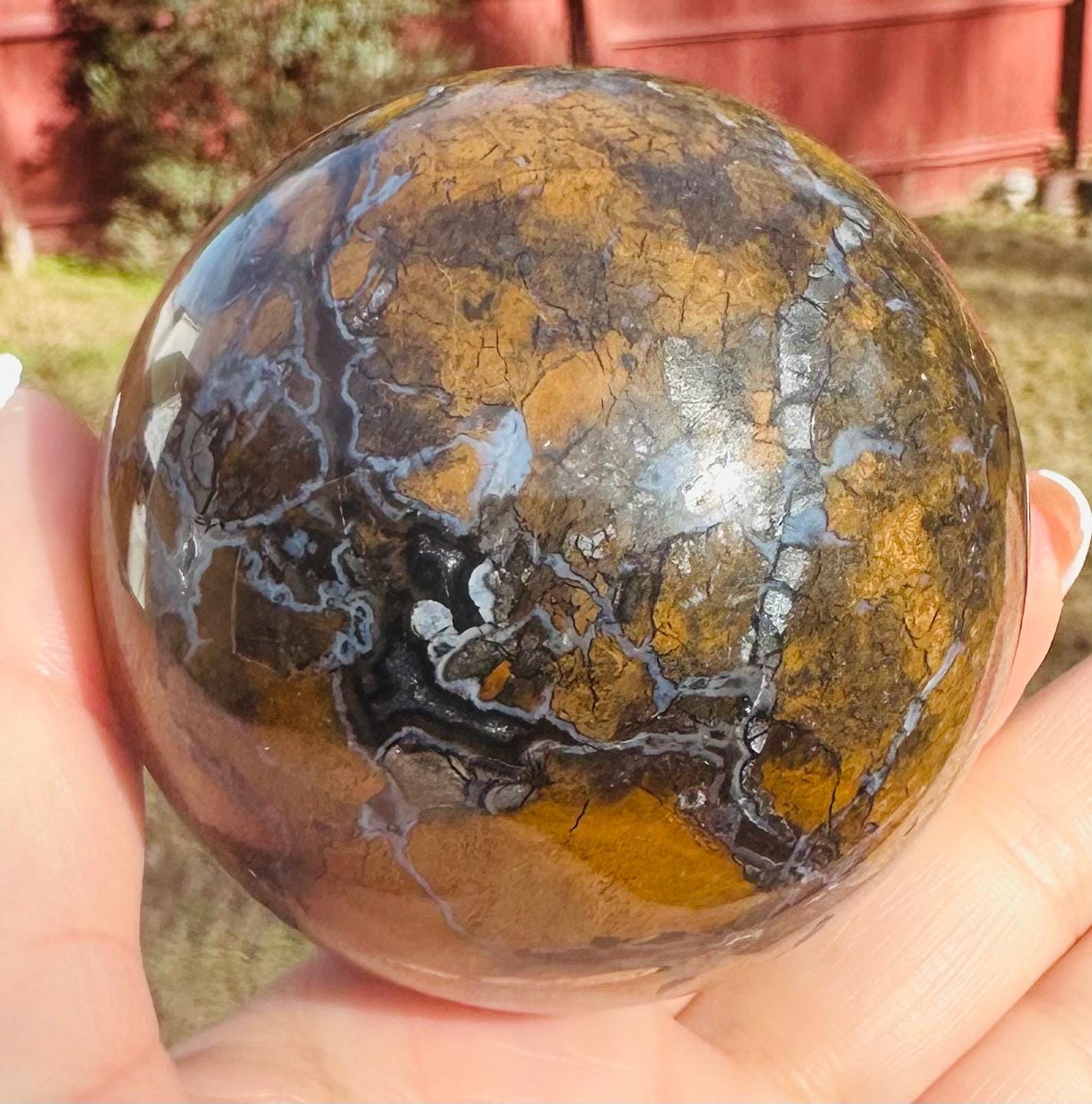 422 Grams HQ Brecciated Jasper Sphere
