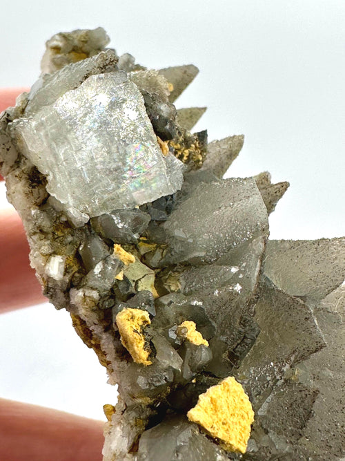 104 Grams Dragon Scale–Like Dogtooth Calcite Cluster from Hunan Province, China