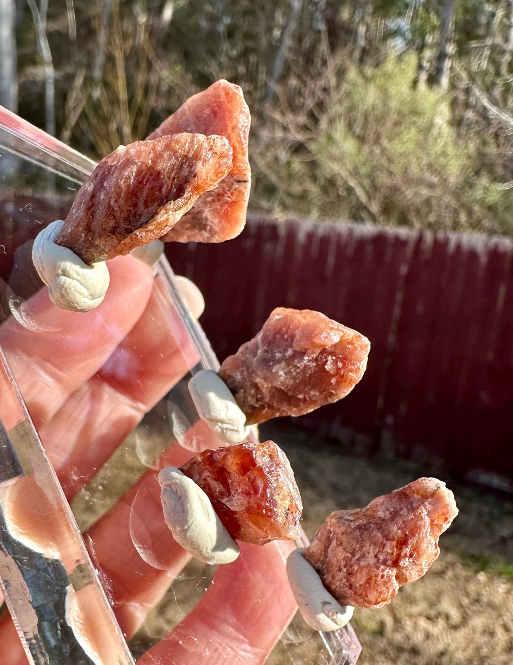 22 Grams Raw Triplite (Set of Five) from Pakistan