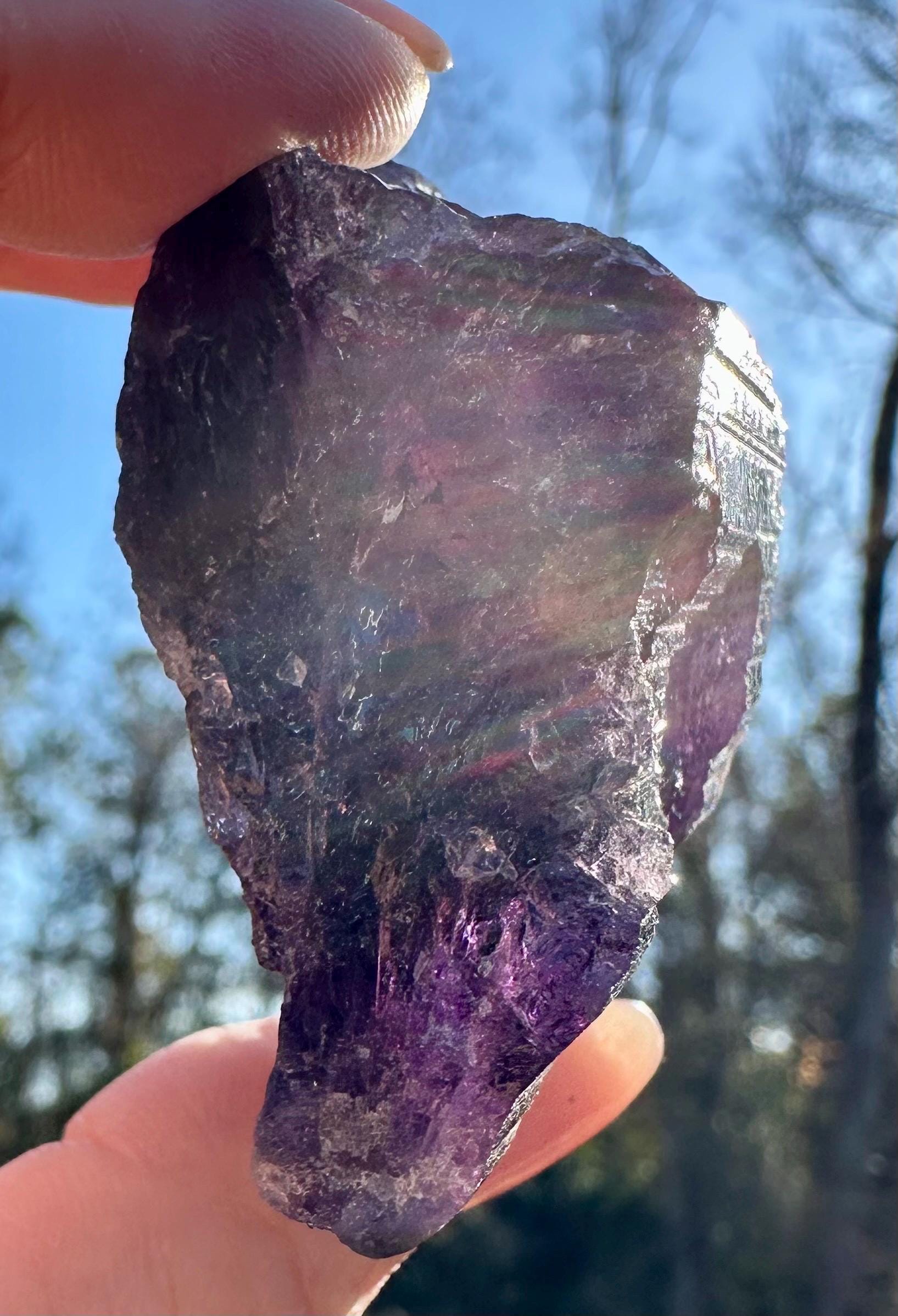96 grams Translucent Purple Scapolite from Afghanistan