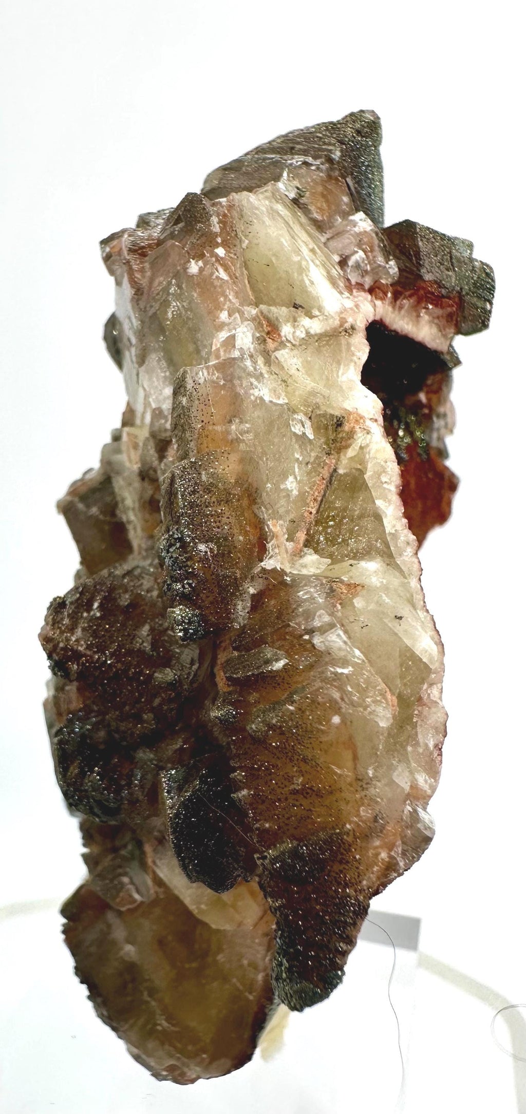 111 Grams Rare Calcite with Multi-Colored Chalcopyrite and Pyrite from Daye, HuBei