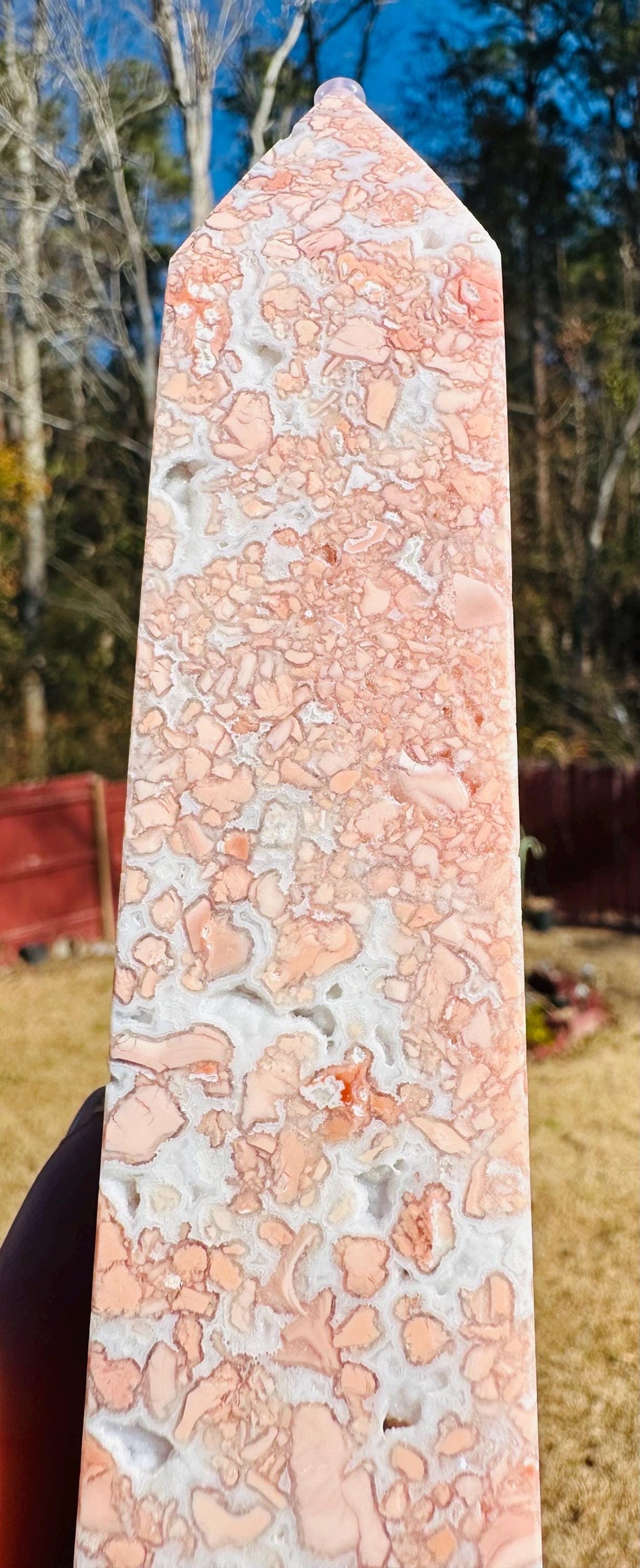Petal Agate AKA Cotton Candy Butterfly & Tower Set — Drusy‑Kissed Beauty from Mexico