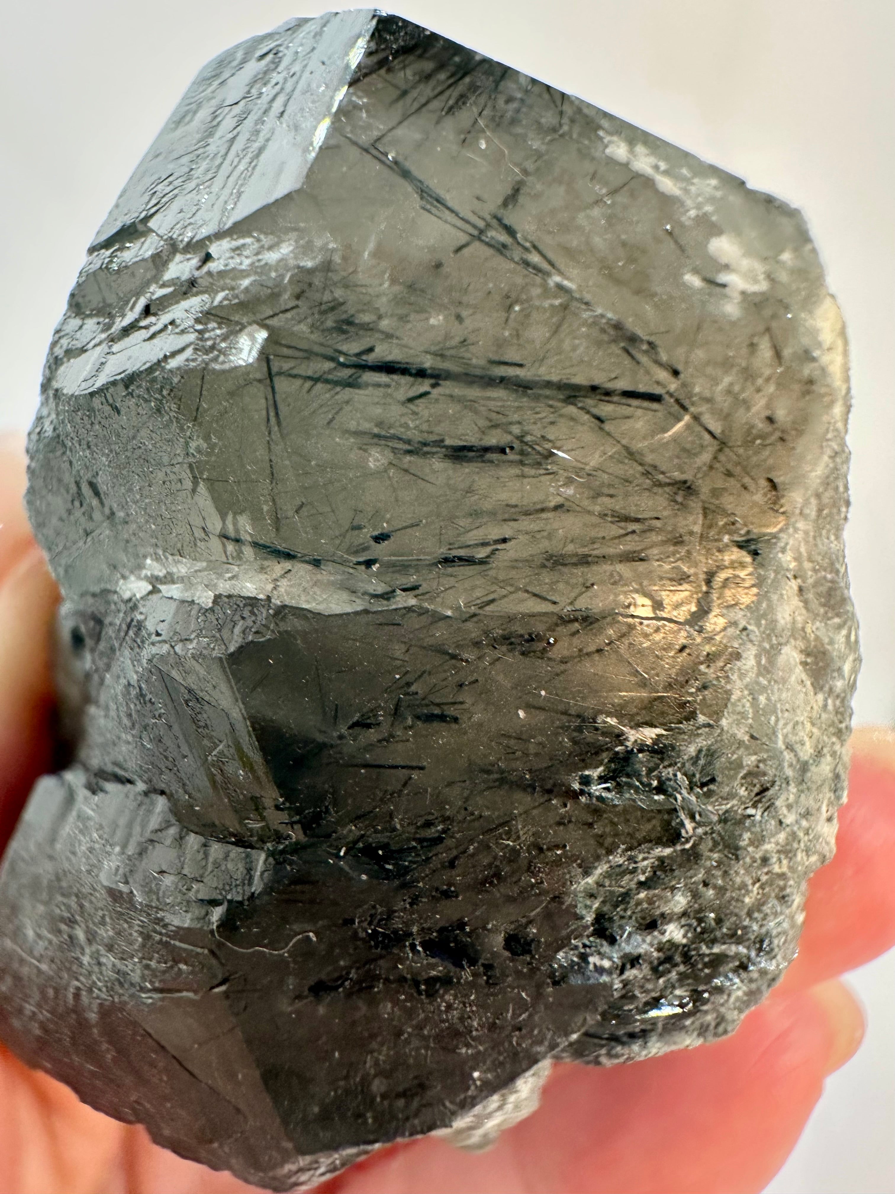 148 Grams Riebeckite-Rich Gwindel‑Like Quartz with Multiple Record Keepers — Skardu, Pakistan