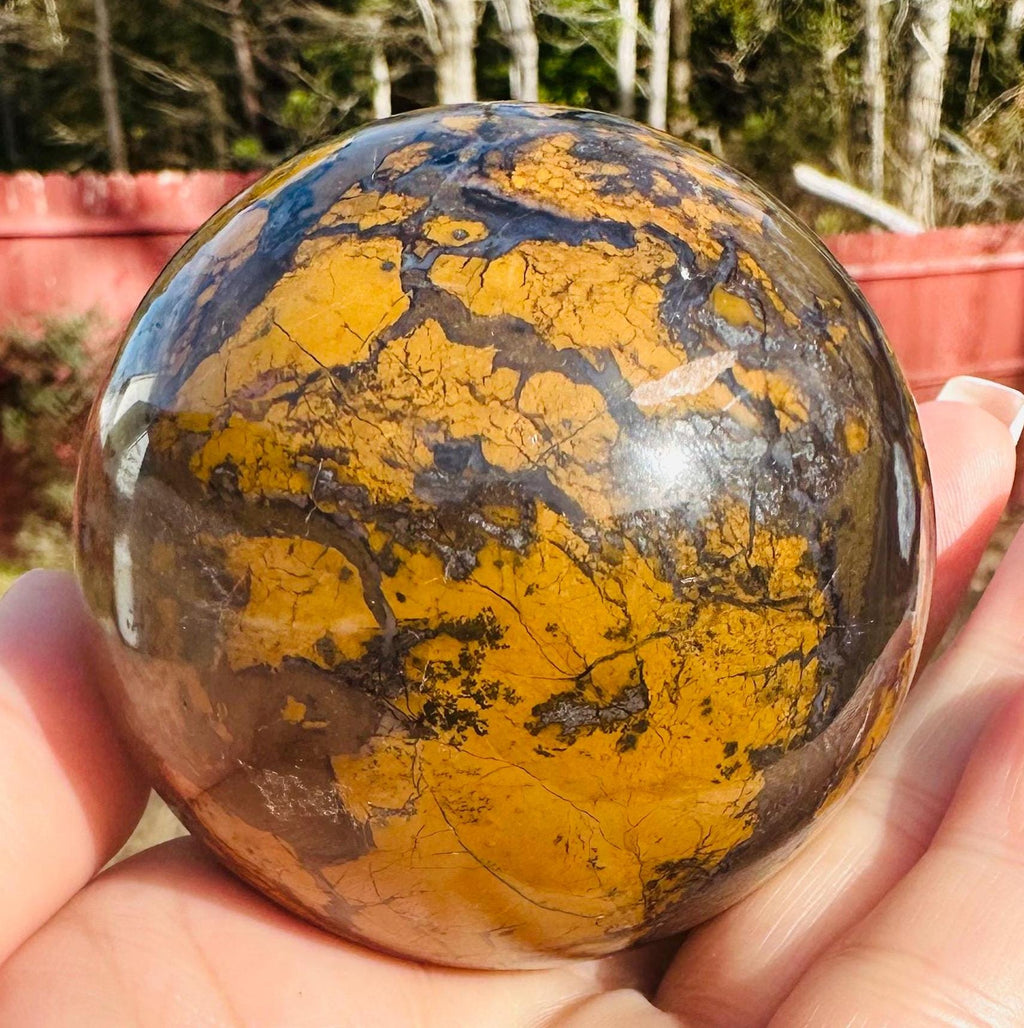 422 Grams HQ Brecciated Jasper Sphere