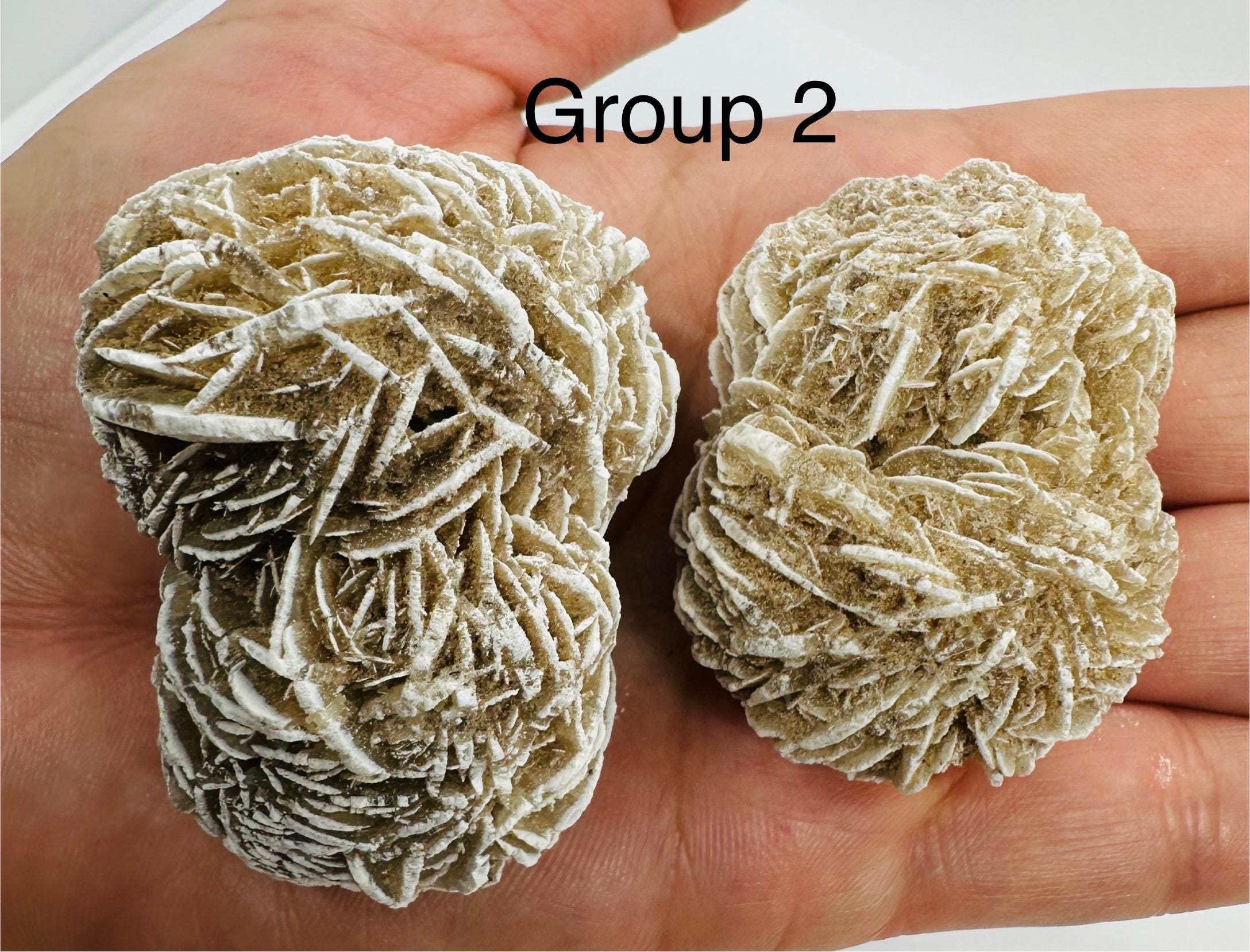Your Choice of One pair of Exquisite Desert Rose Selenite Cluster Pair