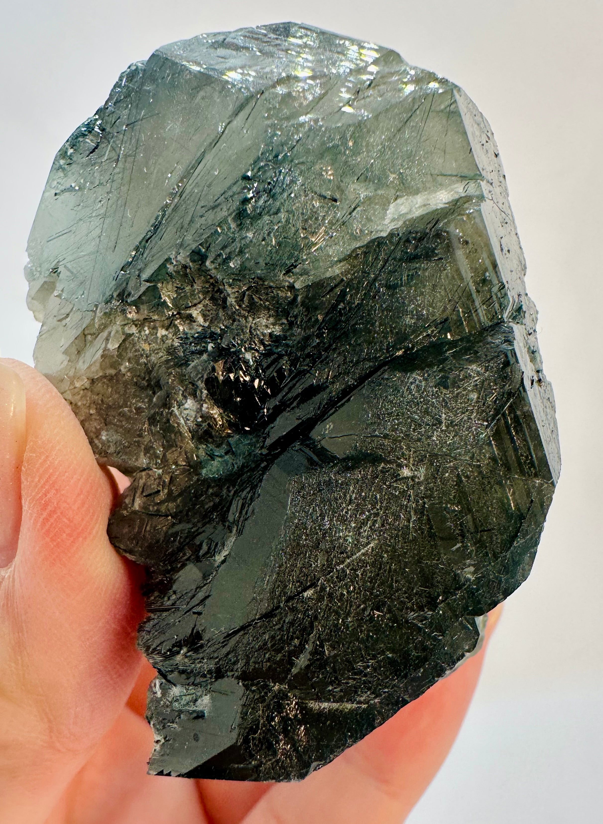 148 Grams Riebeckite-Rich Gwindel‑Like Quartz with Multiple Record Keepers — Skardu, Pakistan