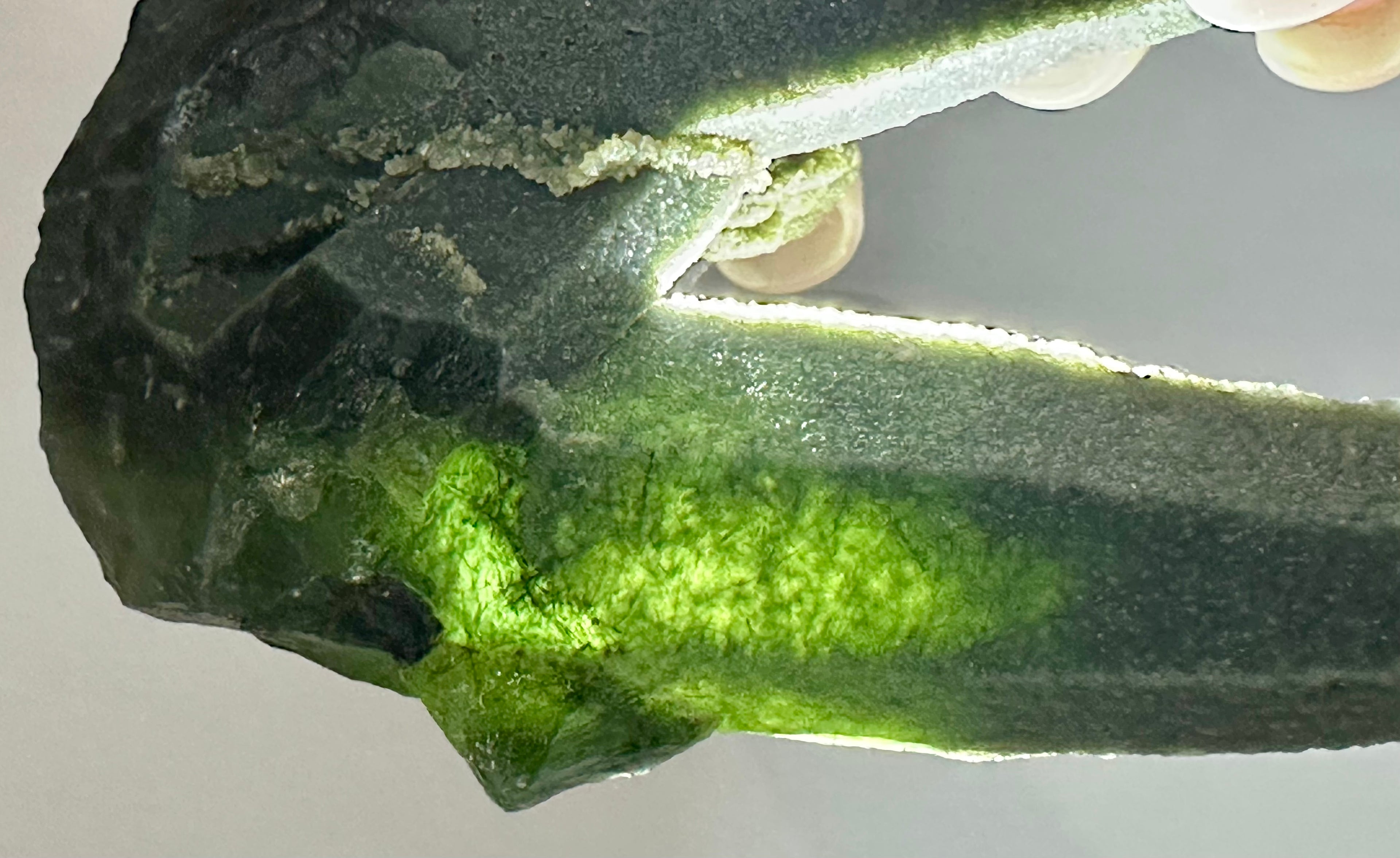 Green Actinolite Twin Point Cluster from Inner Mongolia