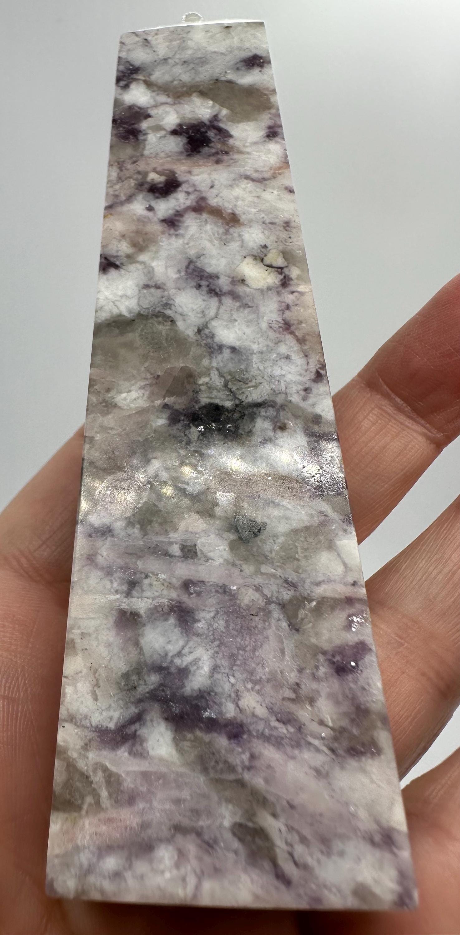 Your Choice of Pink Tourmaline in Smoky Quartz with Lepidolite, Mica & Feldspar Tower from Madagascar