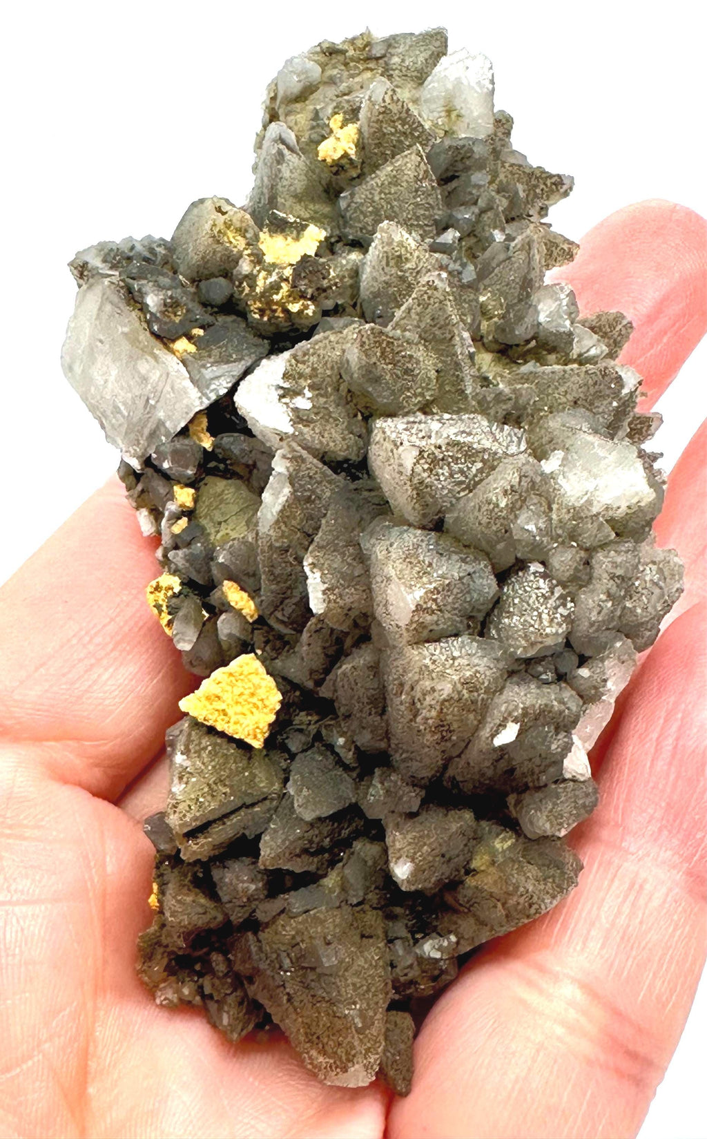 104 Grams Dragon Scale–Like Dogtooth Calcite Cluster from Hunan Province, China