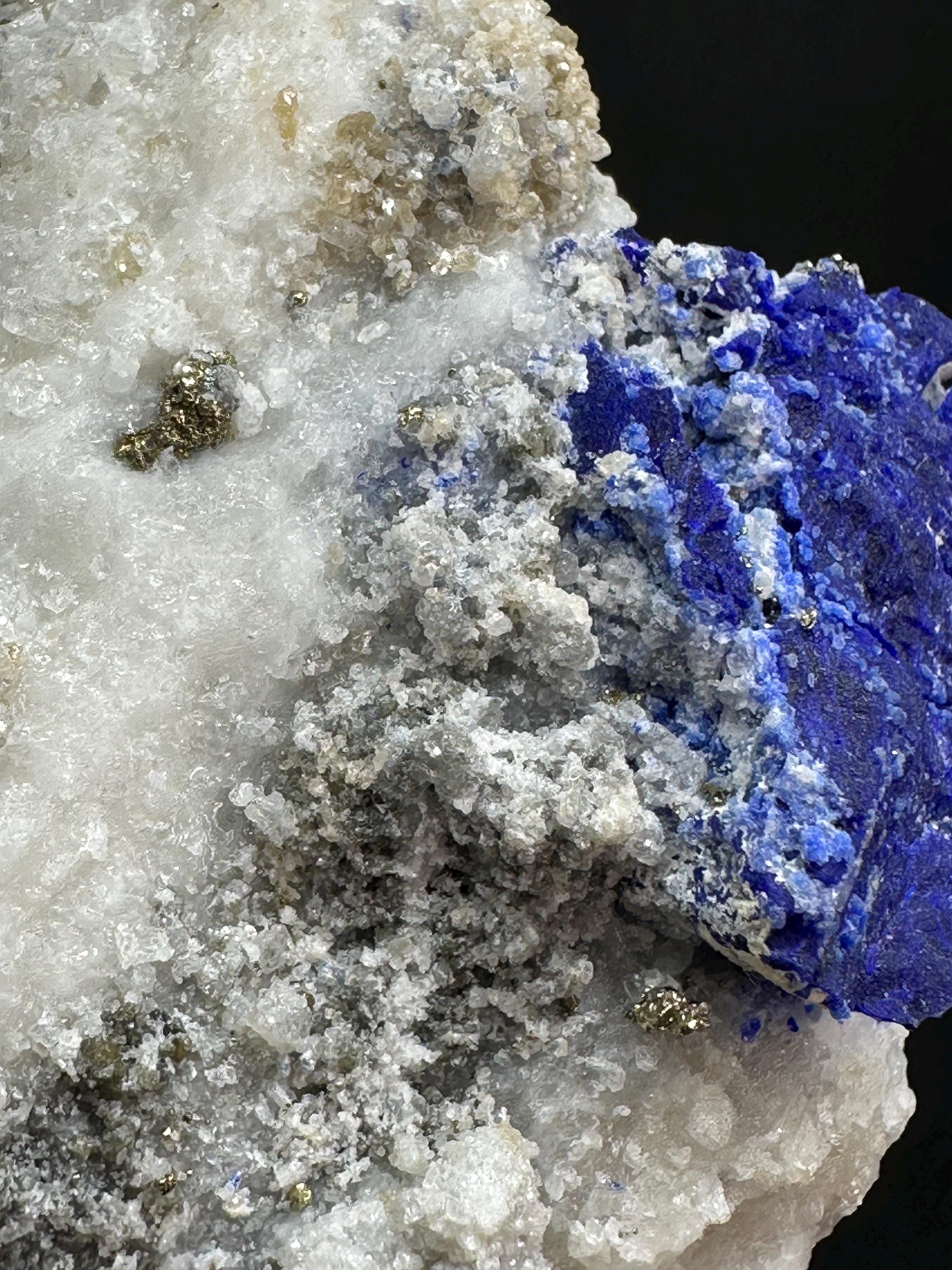 120 Grams Lazurite on UV-Reactive Matrix from Sar e Sang region of Badakhshan, Afghanistan