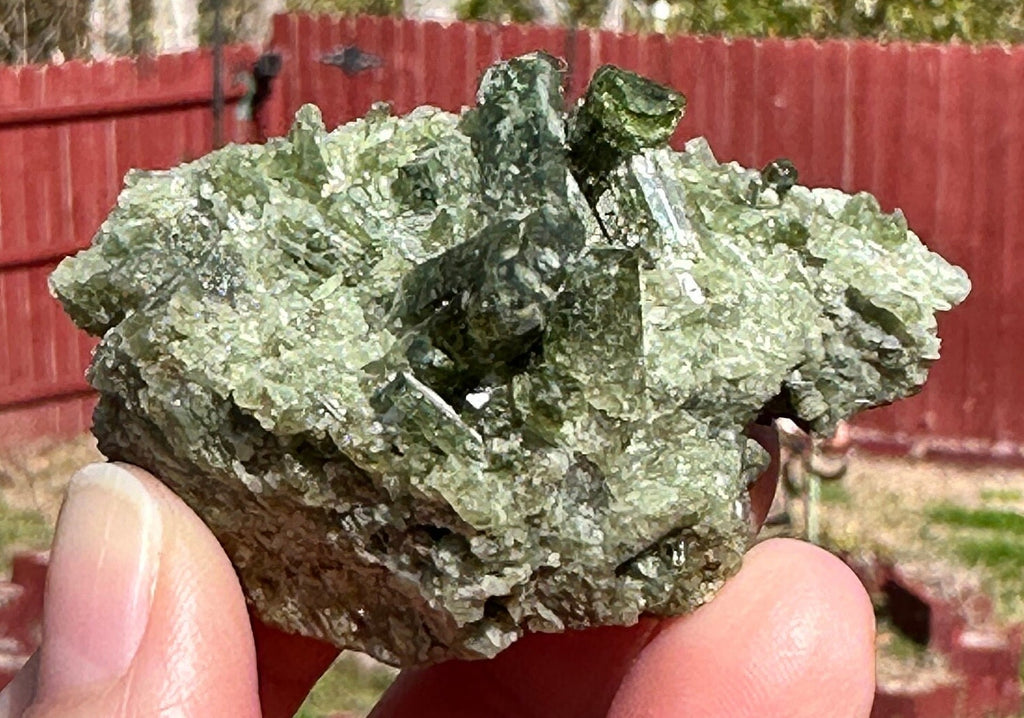 65 Grams (325 cts) very rare Green Tashmarine Diopside Crystals Cluster from Afghanistan.