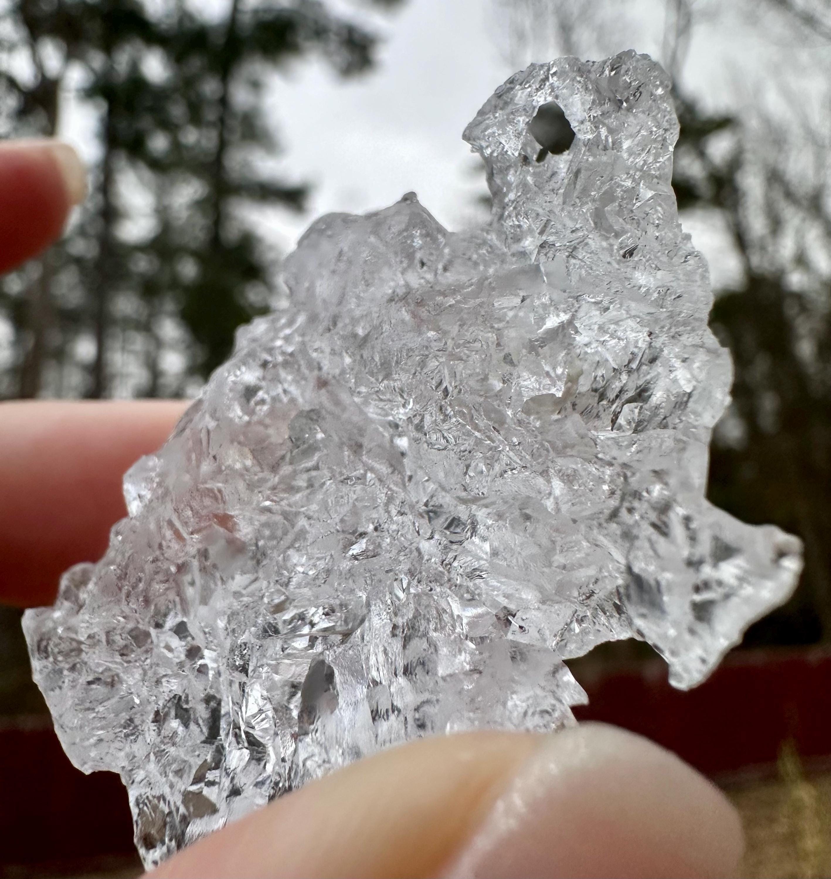 39 Grams Etched Water Clear Pollucite from Afghanistan
