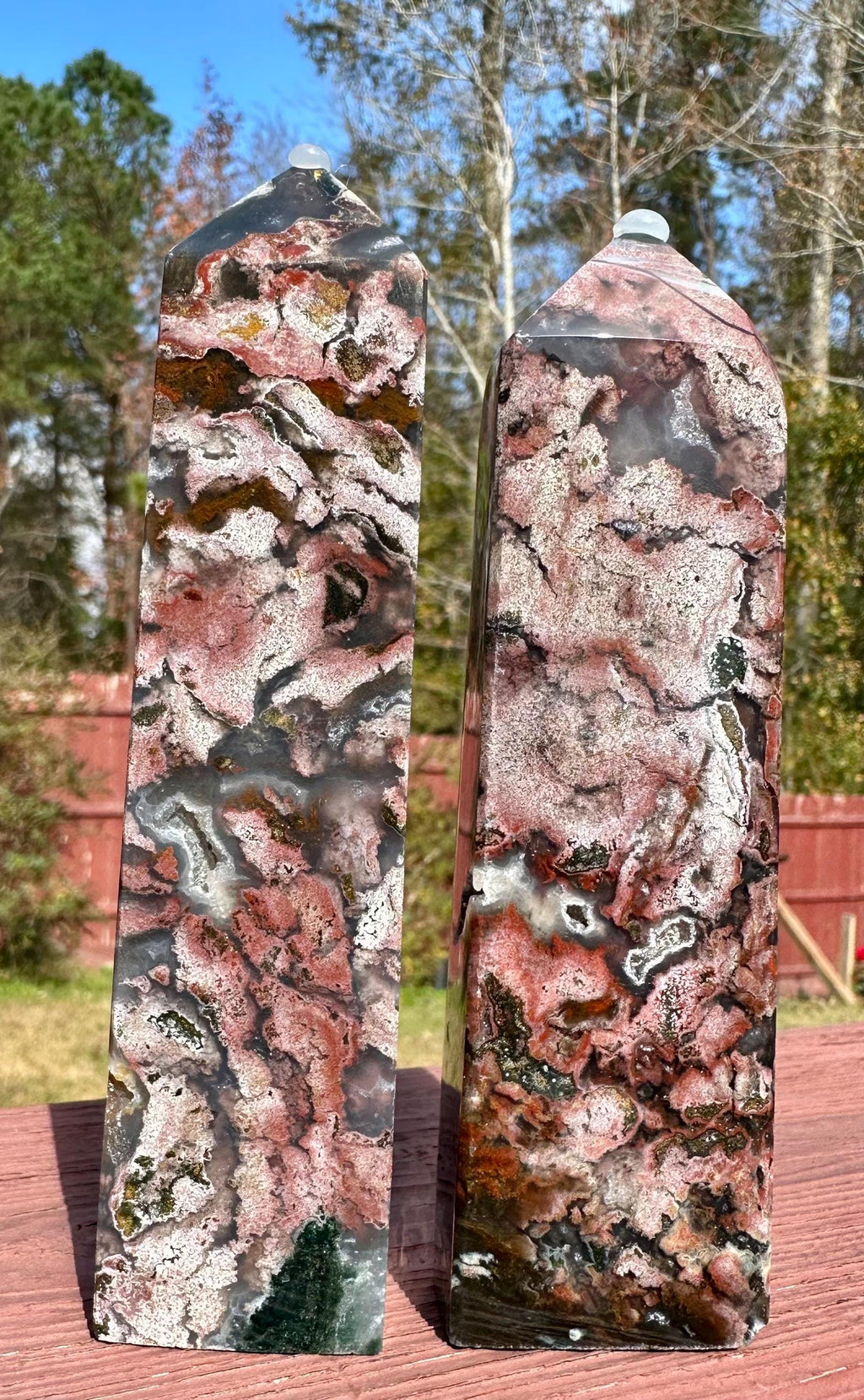 Rare and Radiant Muse Cosmic Jasper Tower from Madagascar