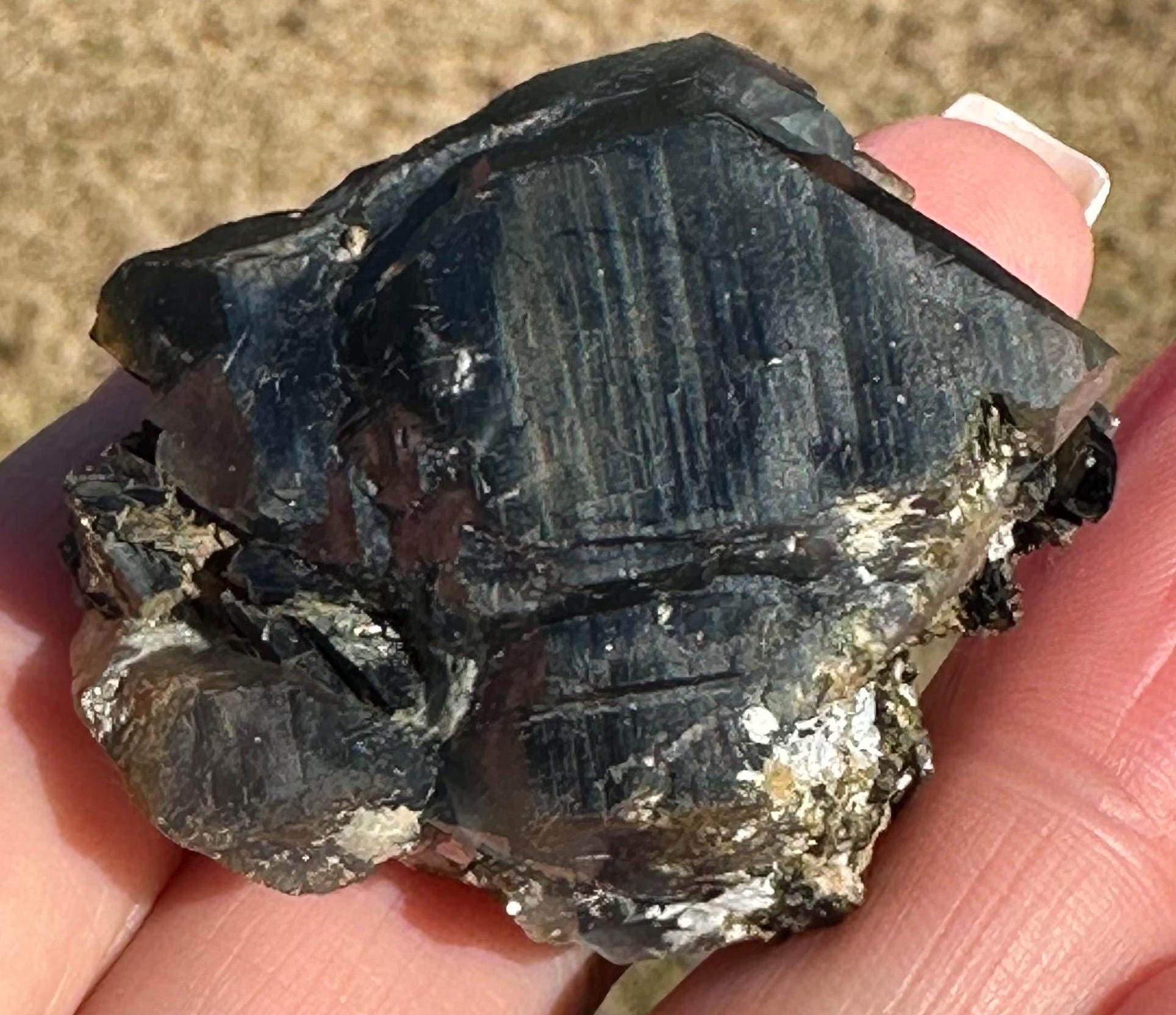 45 Grams DT Blue Riebeckite included Quartz From Pakistan