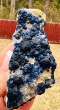 100 Grams Rare Deep Blue Blueberry Fluorite on Matrix from Inner Mongolia