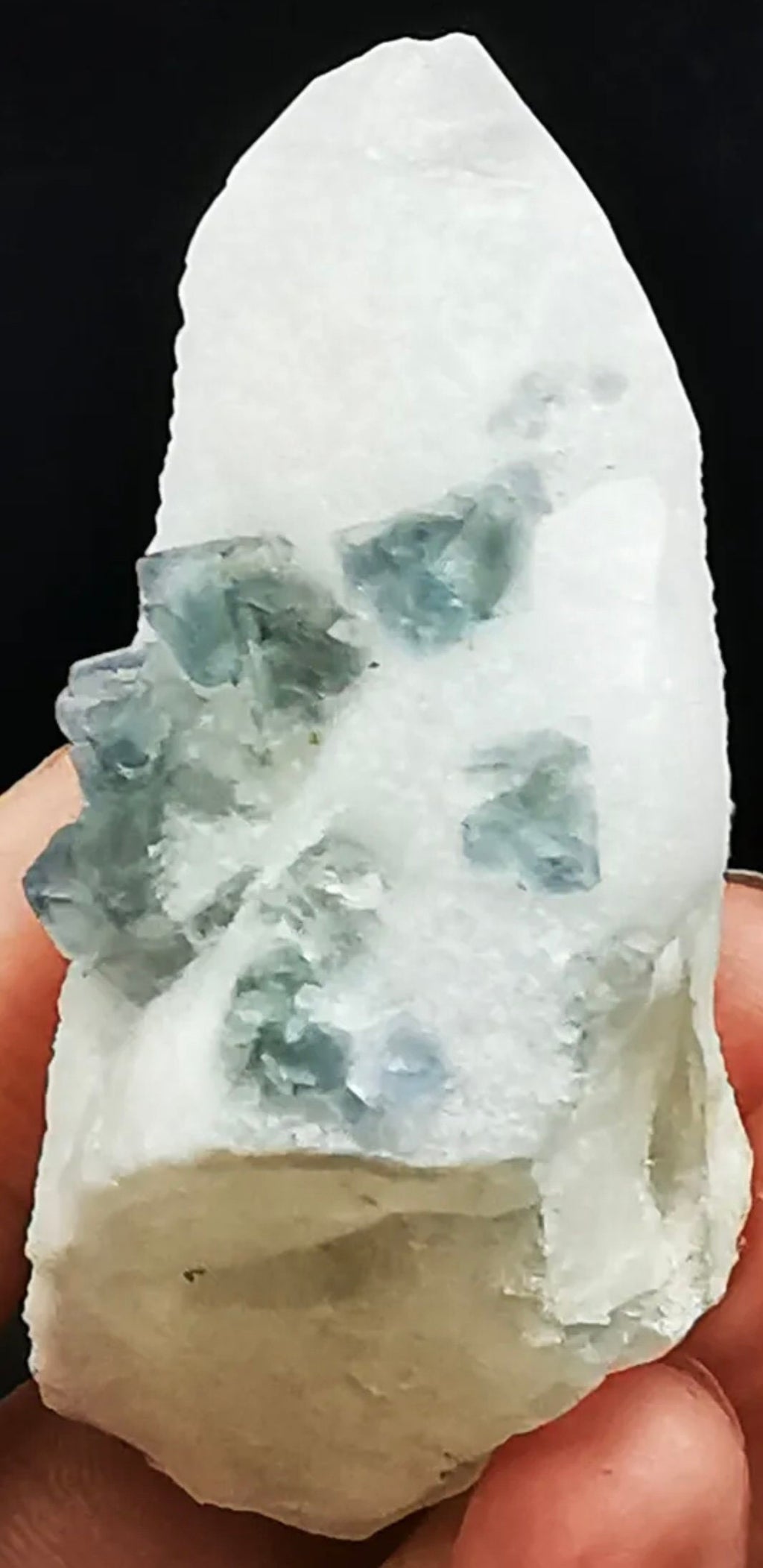 Natural Rare Green Octahedron Fluorite Crystal Mineral Specimen Huanggangliang