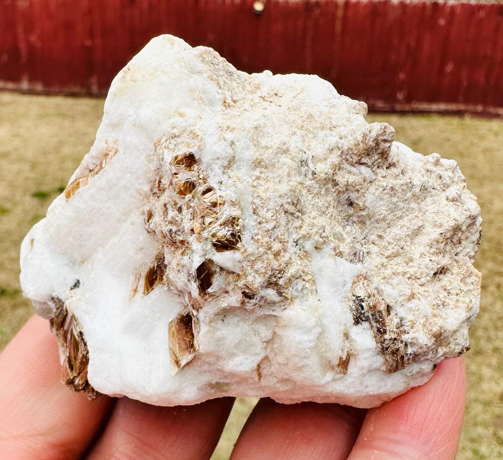 154 Grams well formed Green Apatite Crystal on Feldspar with shiny Golden Mica from Afghanistan