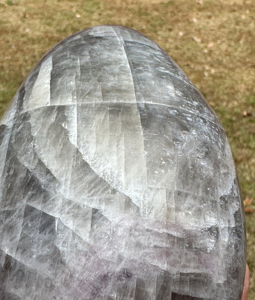 1,350 Grams Rare and unique Grey Silvery Anhydrate Free Form