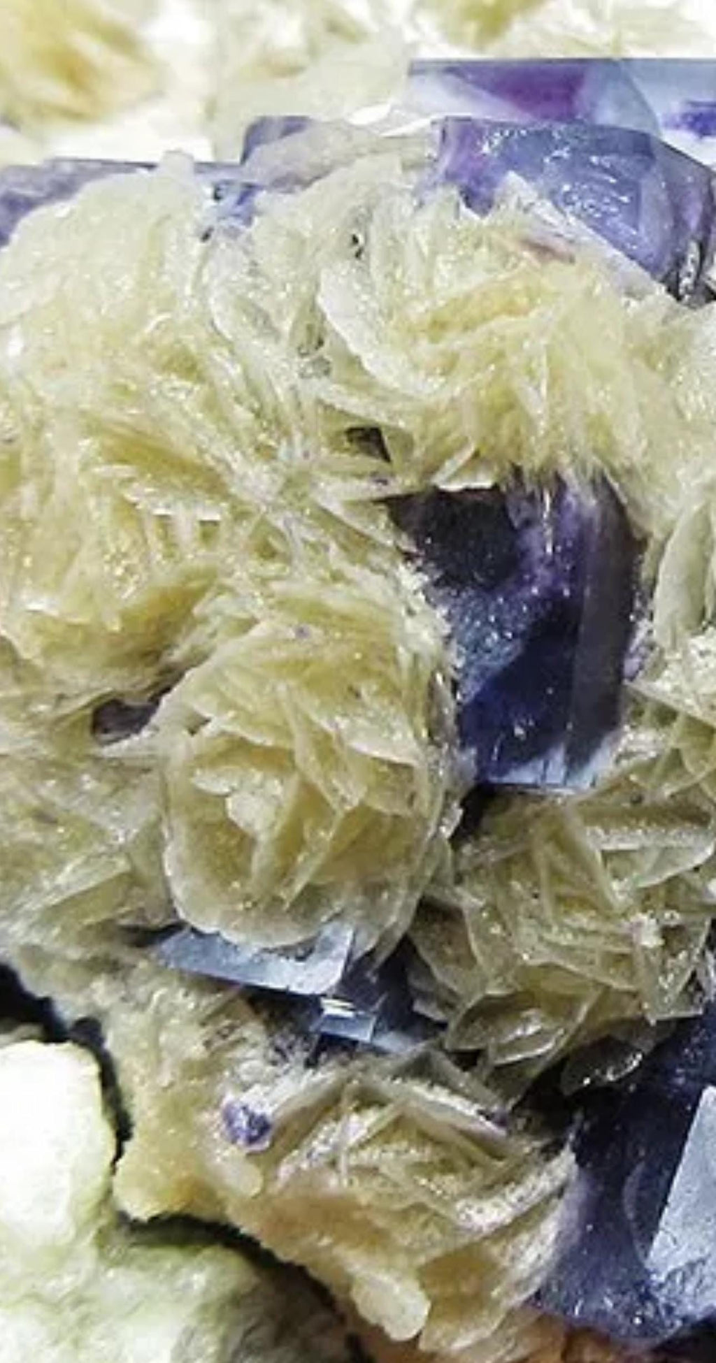 130 Grams Deep Purple Cubic Fluorite with Siderite sourced from Inner Mongolia, China
