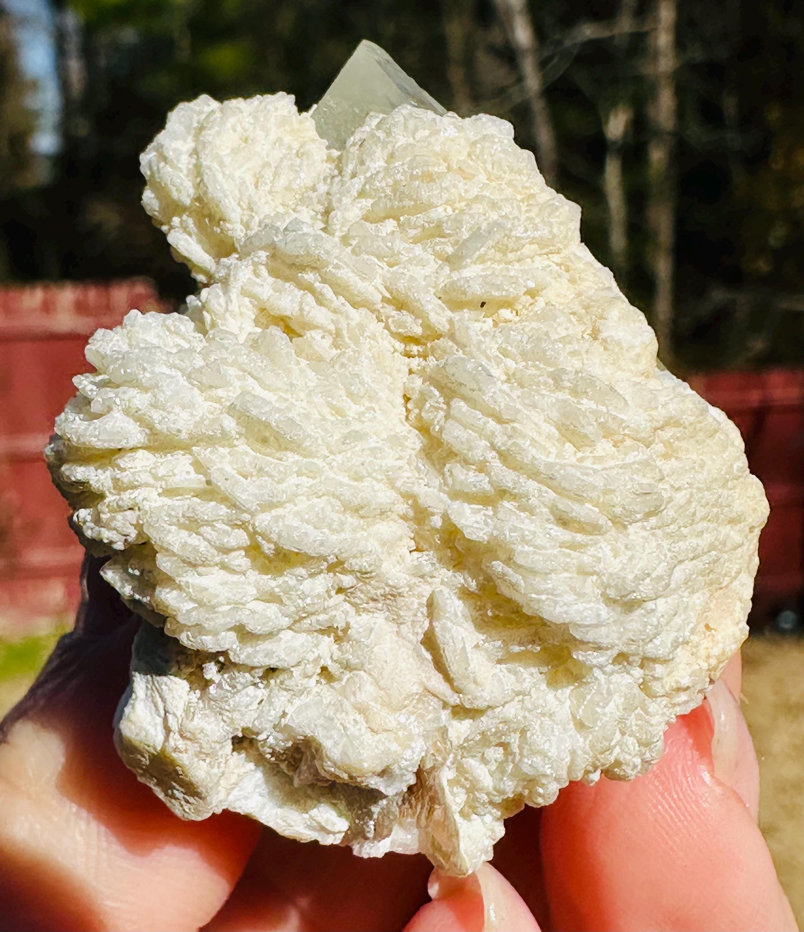 53 grams Goshenite Beryl in Albite from Pakistan