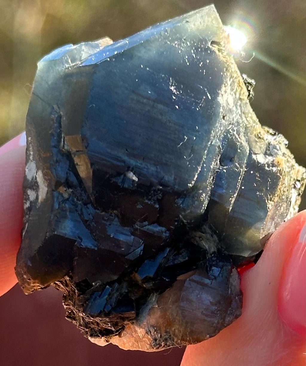 45 Grams DT Blue Riebeckite included Quartz From Pakistan