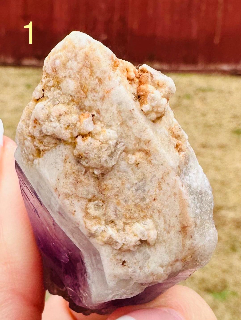 Your choice White Capped Amethyst from Bahia, Brazil