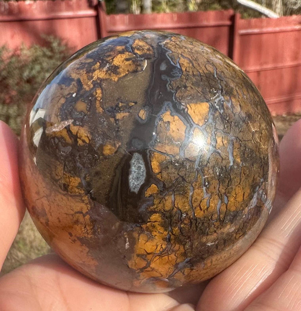 422 Grams HQ Brecciated Jasper Sphere