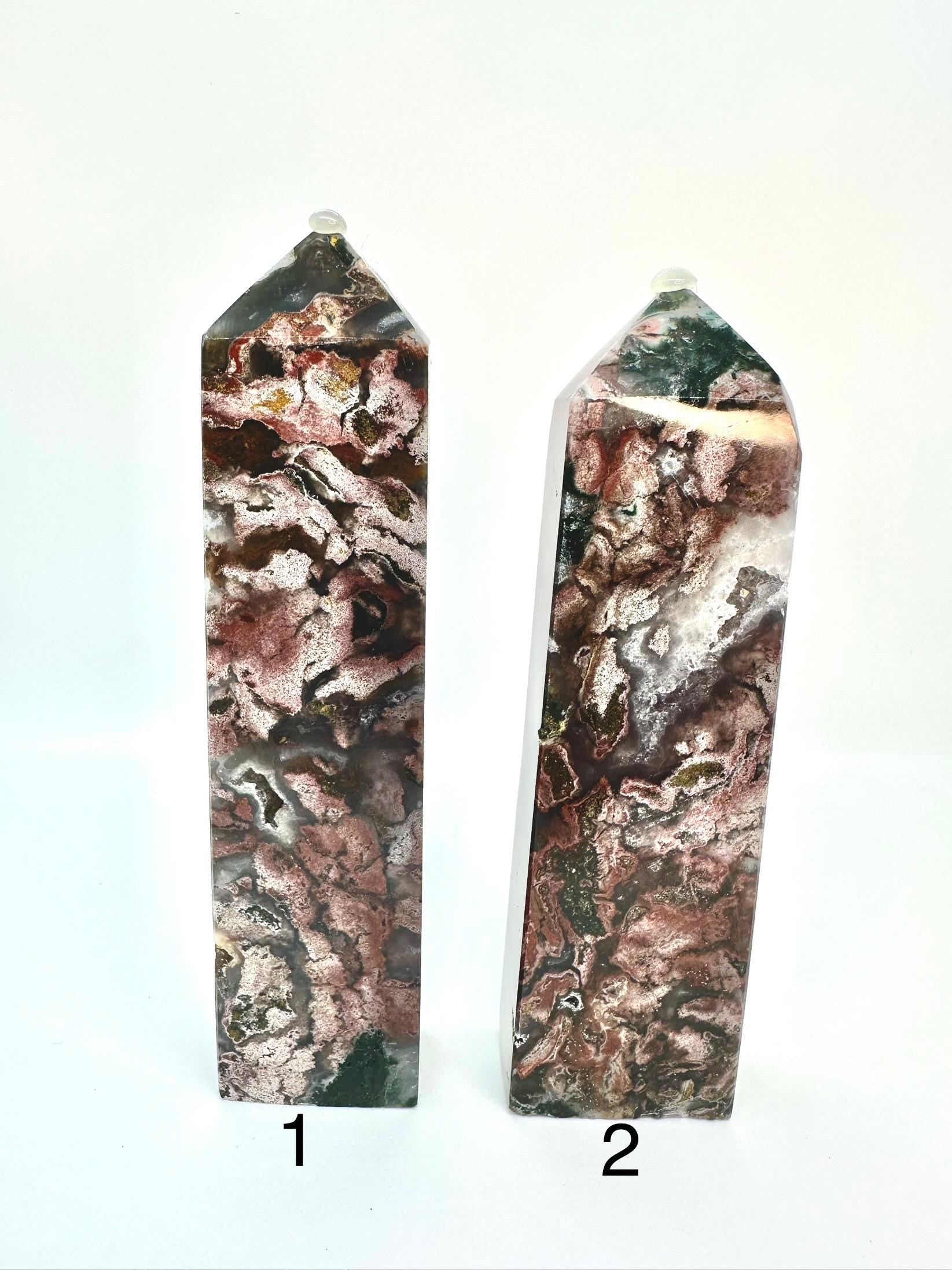 Rare and Radiant Muse Cosmic Jasper Tower from Madagascar