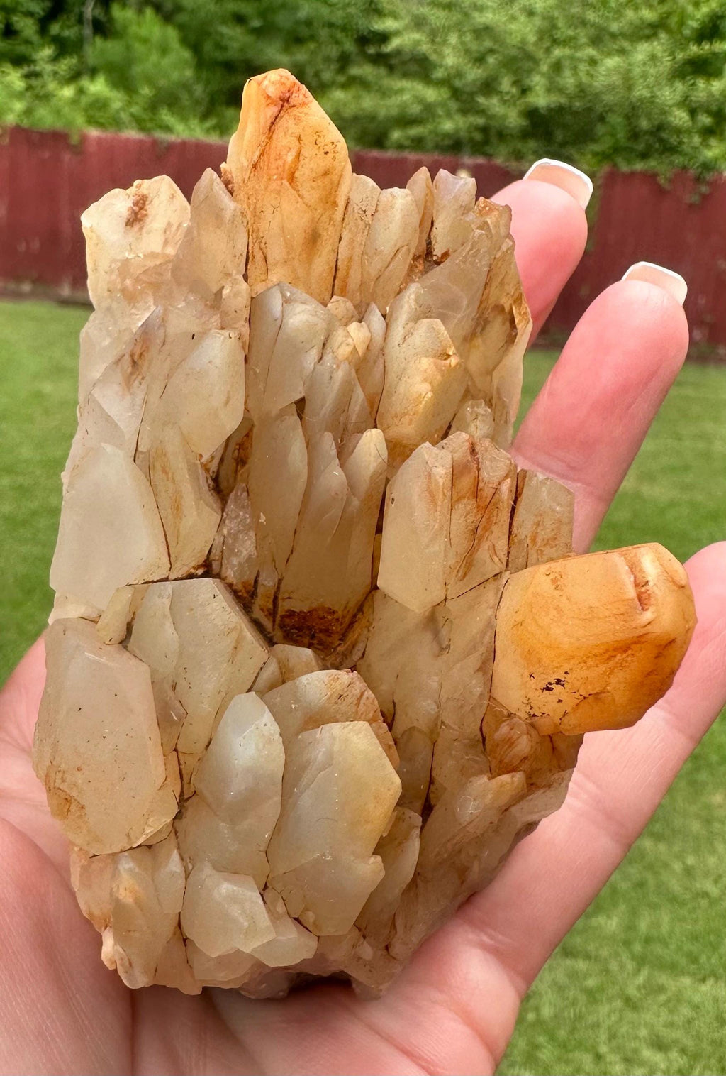 412 Grams Amphibole AKA Bone Quartz Cluster from Balochistan, Pakistan
