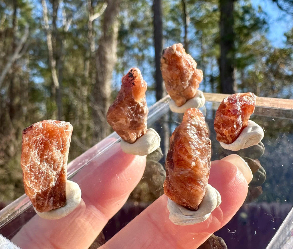 22 Grams Raw Triplite (Set of Five) from Pakistan